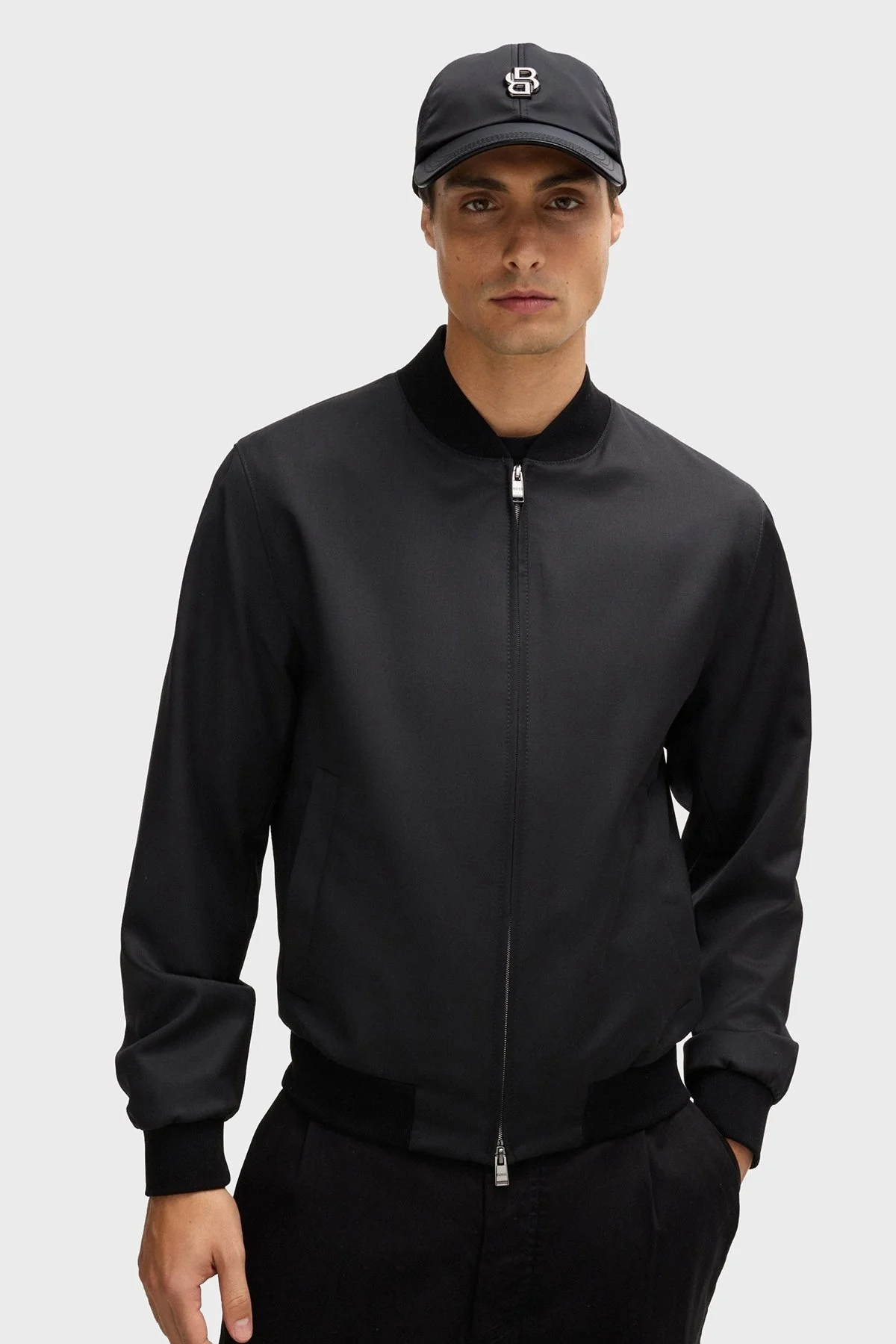 Boss Monogramlı Erkek Şapka 50524434 001 SİYAH - 2