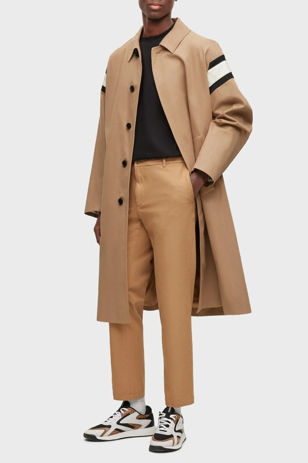 Boss Organik Pamuk Karışımlı Normal Bel Slim Fit Erkek Pantolon 50483803 260 BEJ - 1