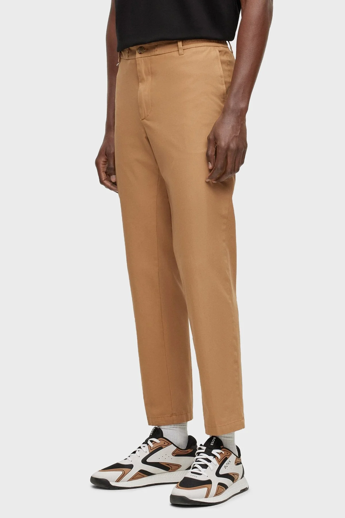 Boss Organik Pamuk Karışımlı Normal Bel Slim Fit Erkek Pantolon 50483803 260 BEJ - 2