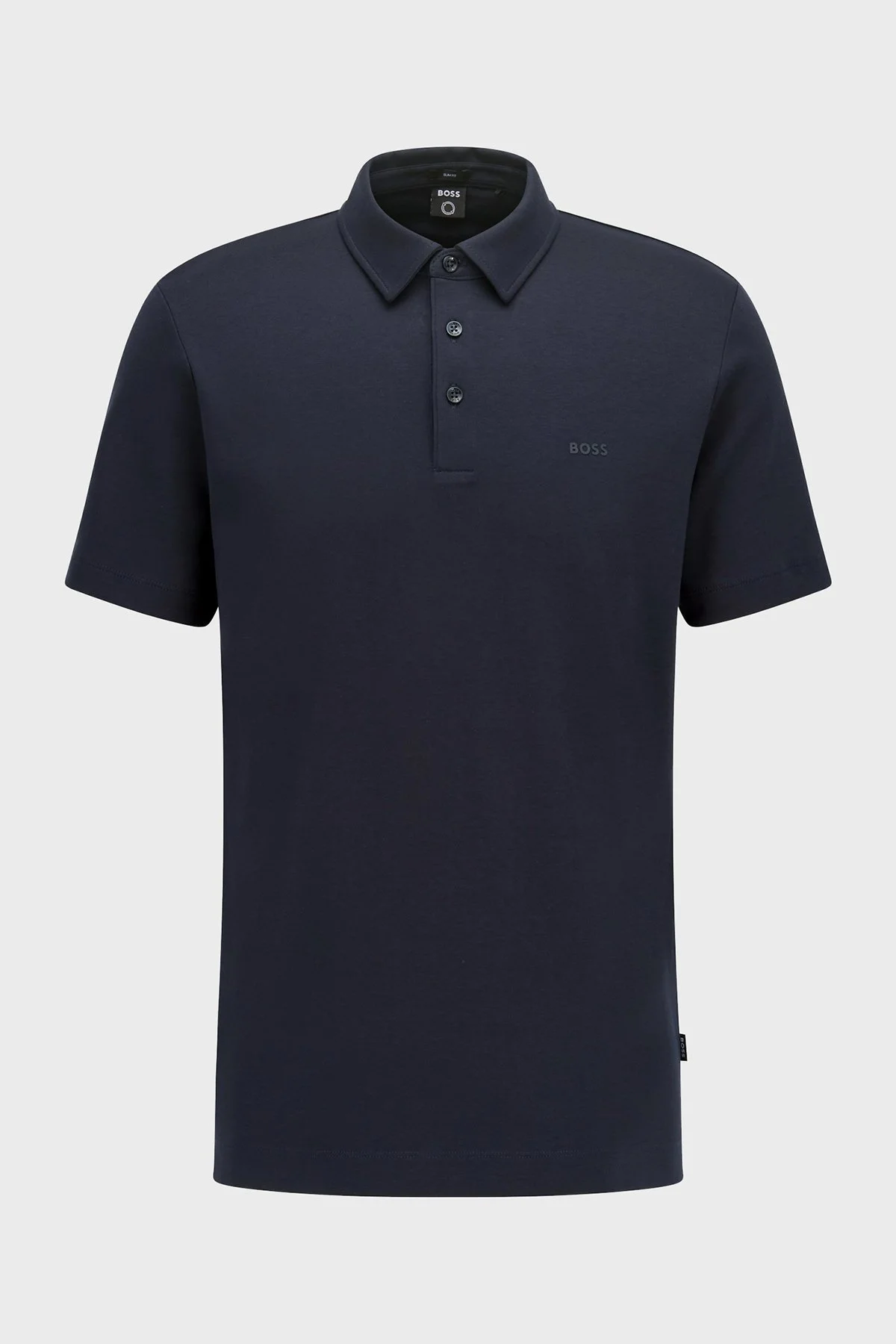 Boss Organik Pamuklu Sliim Fit Düğmeli Erkek Polo Yaka T Shirt 50471335 404 LACİVERT - 4