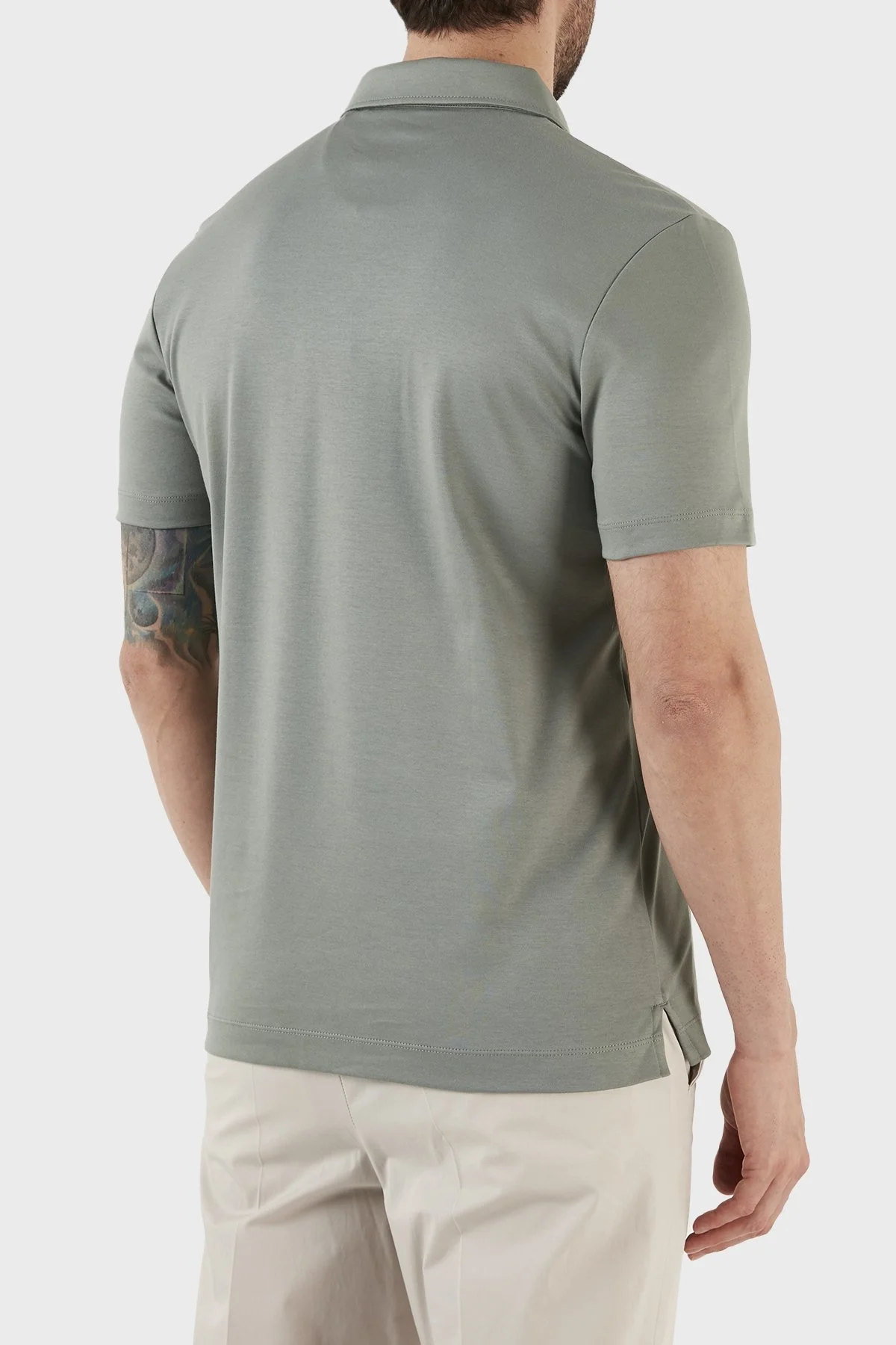 Boss Organik Pamuklu Slim Fit Düğmeli Erkek Polo T Shirt 50471335 343 YEŞİL - 5