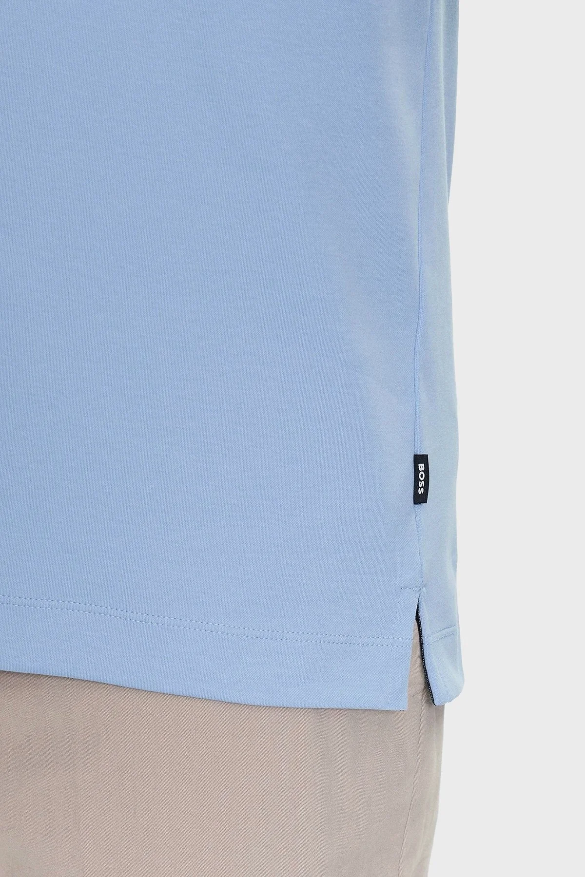 Boss Organik Pamuklu Slim Fit Düğmeli Yaka T Shirt Erkek Polo 50471335 492 MAVİ - 10