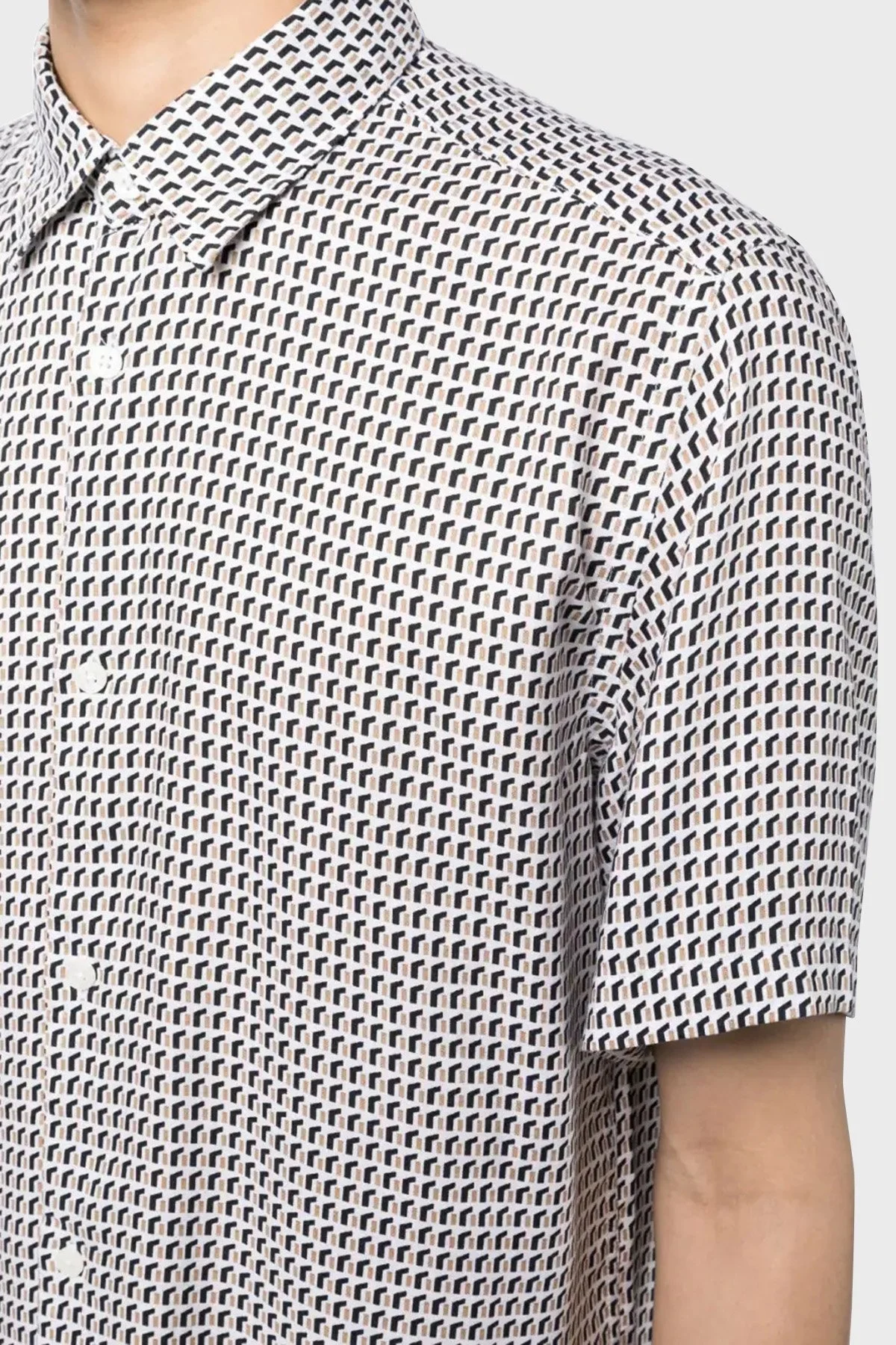 Boss Oxford Kumaş Regular Fit Kısa Kollu Erkek Gömlek 50490310 260 KAHVE - 3