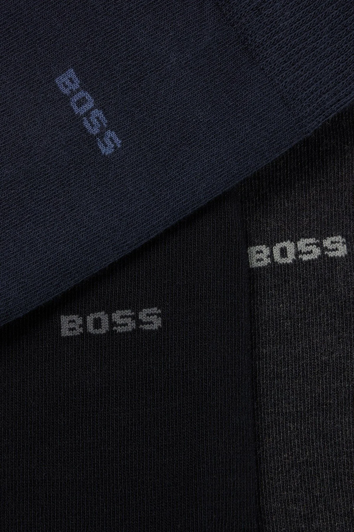 Boss Pamuk Karışımlı 3 Pack Erkek Çorap 50484005 960 Siyah-Antrasit-Lacivert - 3