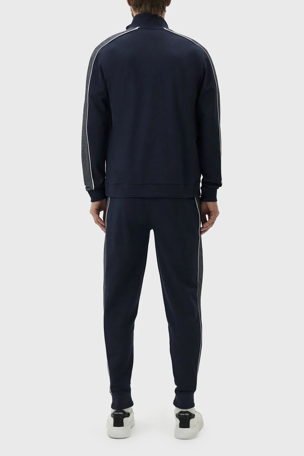 Boss Pamuk Karışımlı Fermuarlı Regular Fit Erkek Eşofman Takımı 50511040 403 LACİVERT - 7