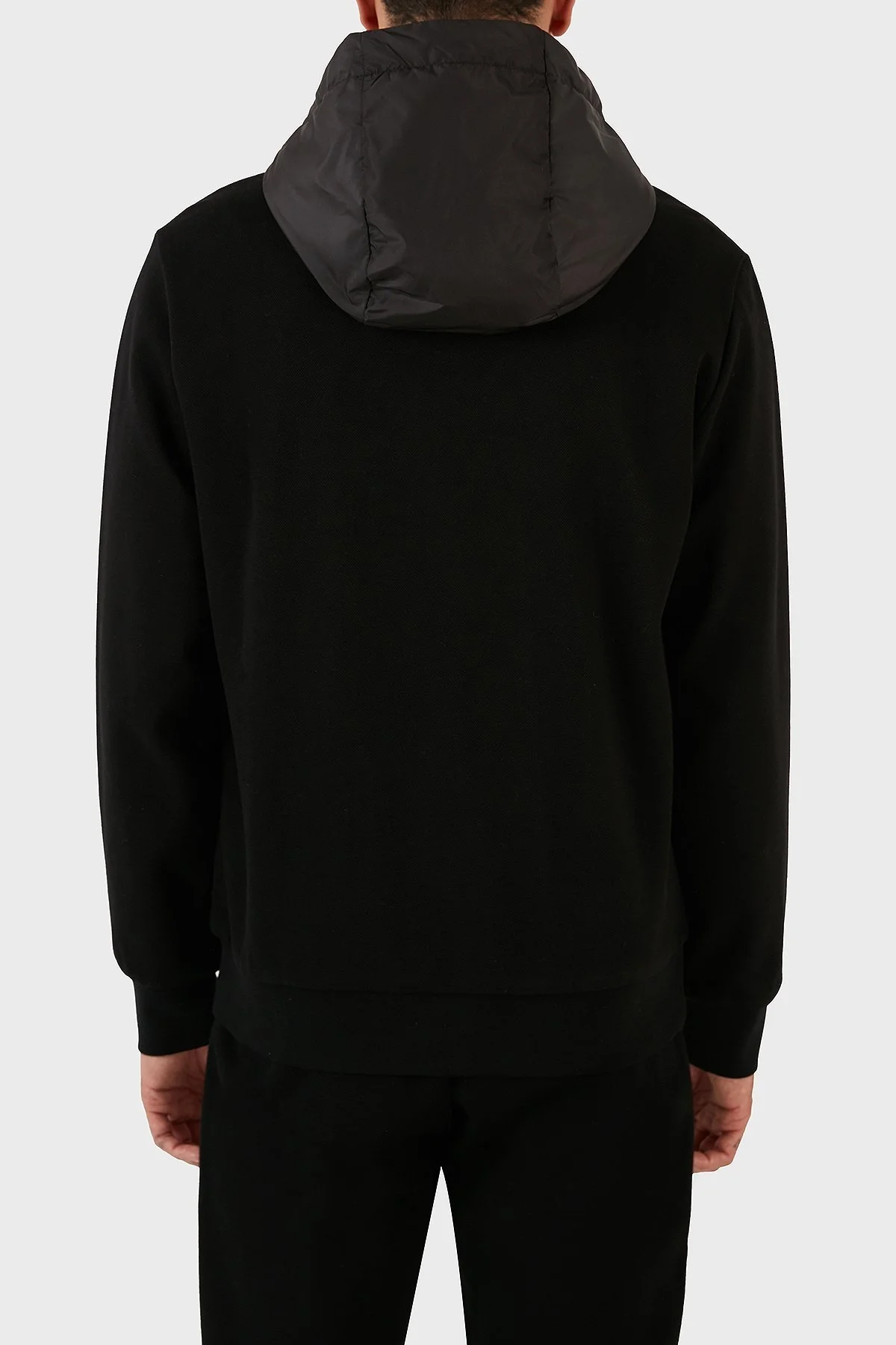 Boss Pamuk Karışımlı Kapüşonlu Fermuarlı Regular Fit Erkek Sweat 50494631 001 SİYAH - 2