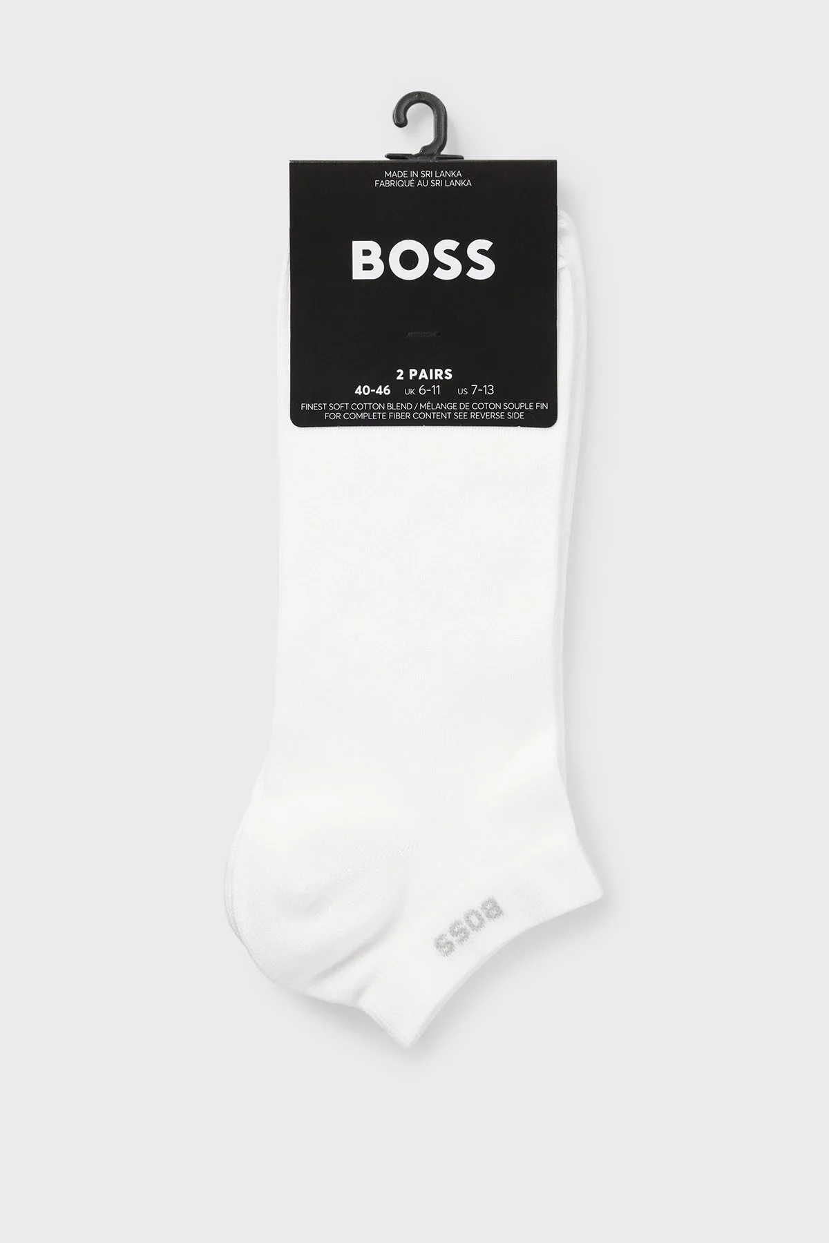 Boss Pamuk Karışımlı Logolu Erkek Çorap 50469849 100 BEYAZ - 1