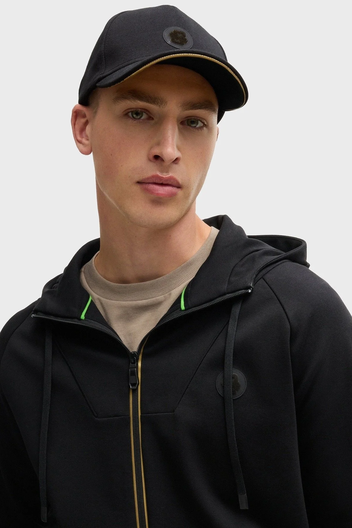 Boss Pamuk Karışımlı Monogram Logolu Erkek Şapka 50533359 001 SİYAH - 6