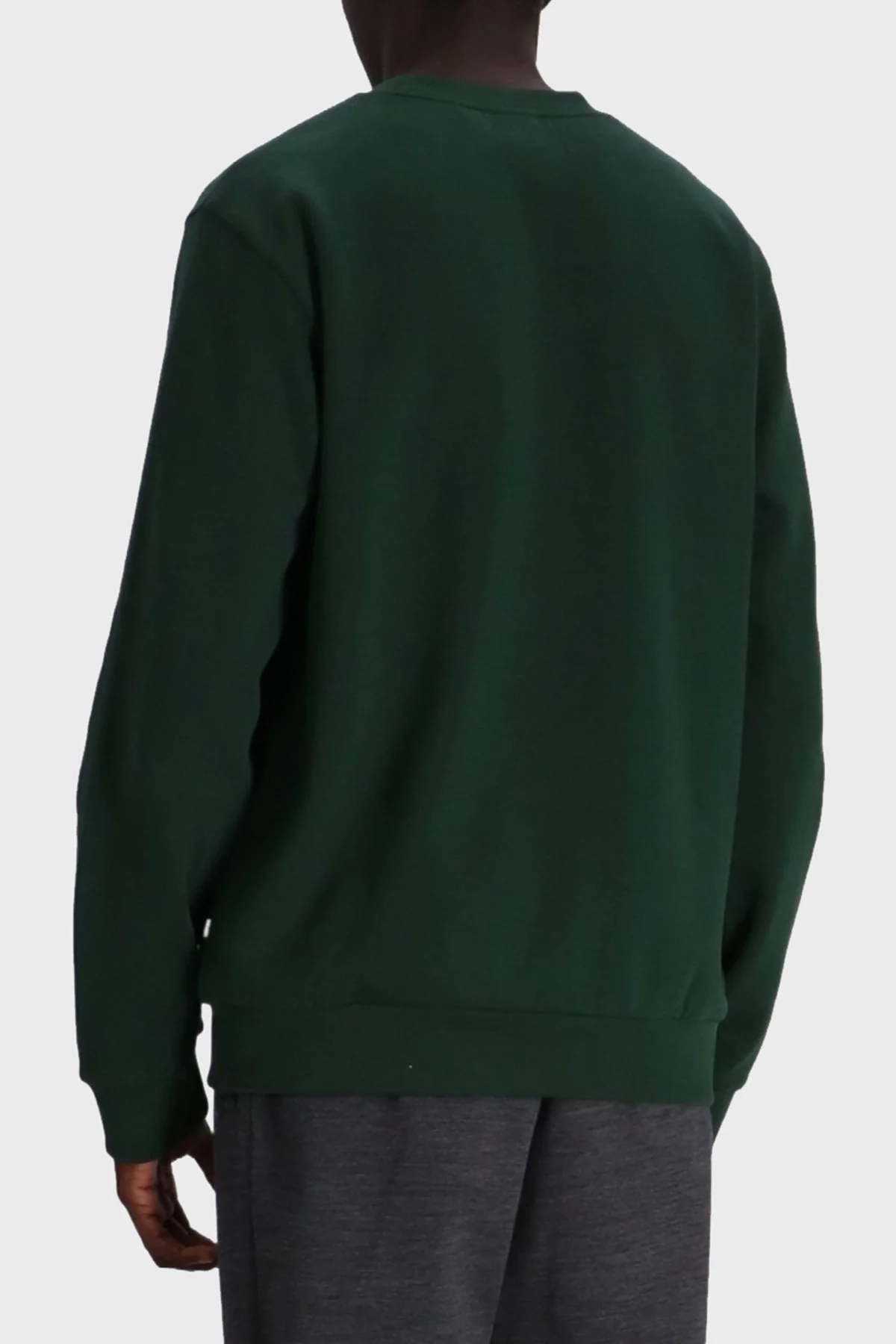 Boss Pamuk Karışımlı Regular Fit Bisiklet Yaka Erkek Sweat 50520302 385 YEŞİL - 3