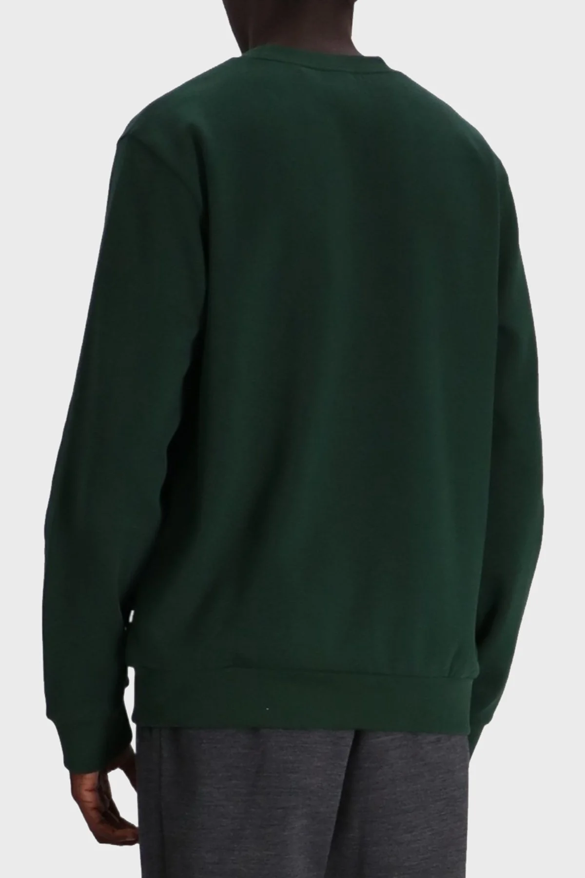 Boss Pamuk Karışımlı Regular Fit Bisiklet Yaka Erkek Sweat 50520302 385 YEŞİL - 4