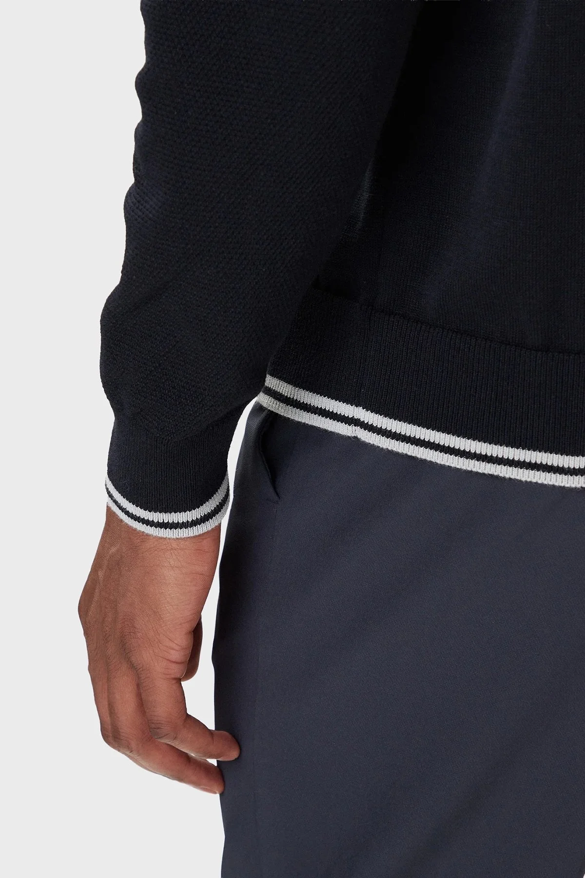 Boss Pamuk Karışımlı Regular Fit Bisiklet Yaka Logolu Erkek Kazak 50541938 402 LACİVERT - 5