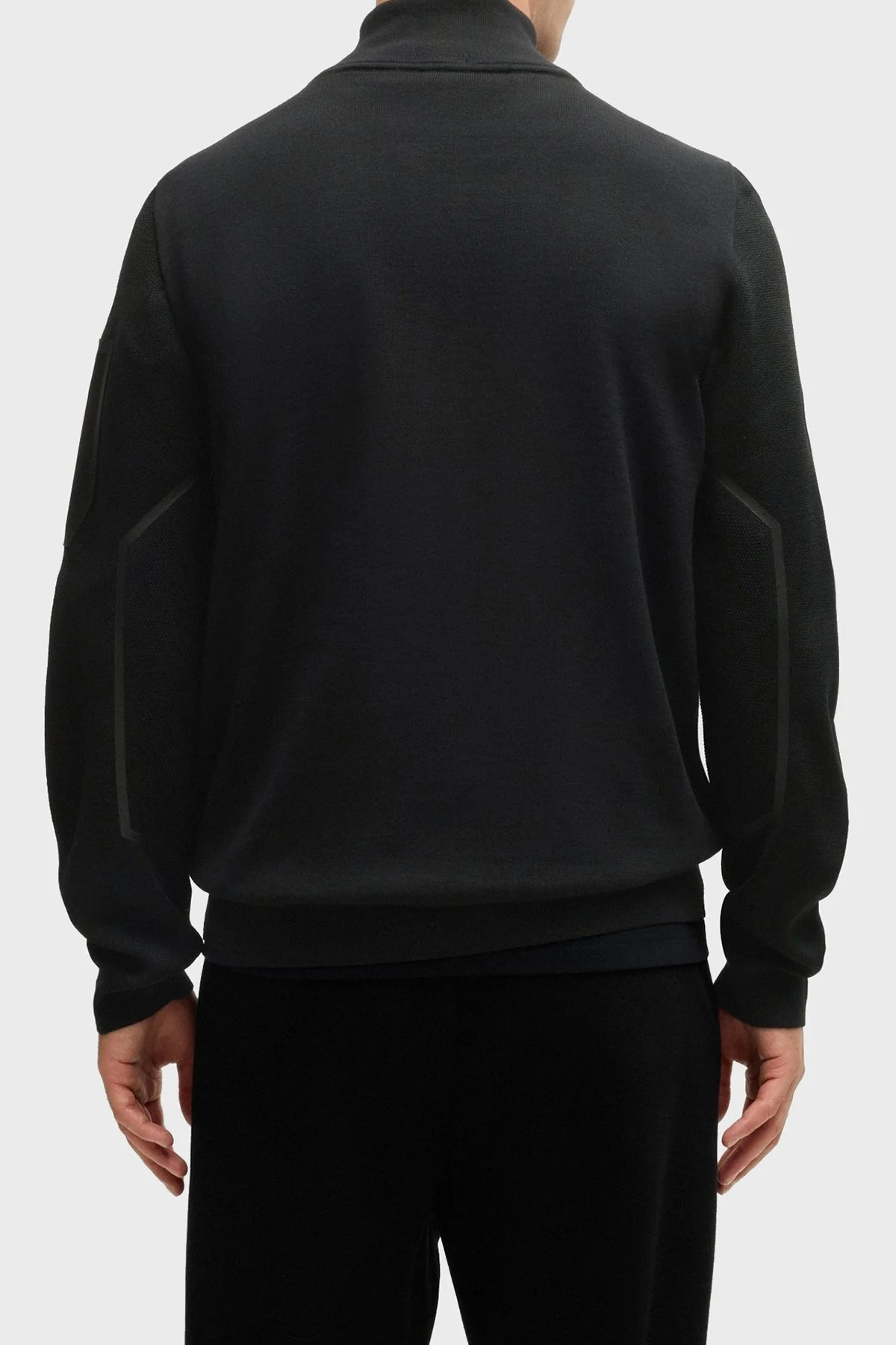 Boss Pamuk Karışımlı Regular Fit Dik Yaka Erkek Ceket 50523174 001 SİYAH - 3