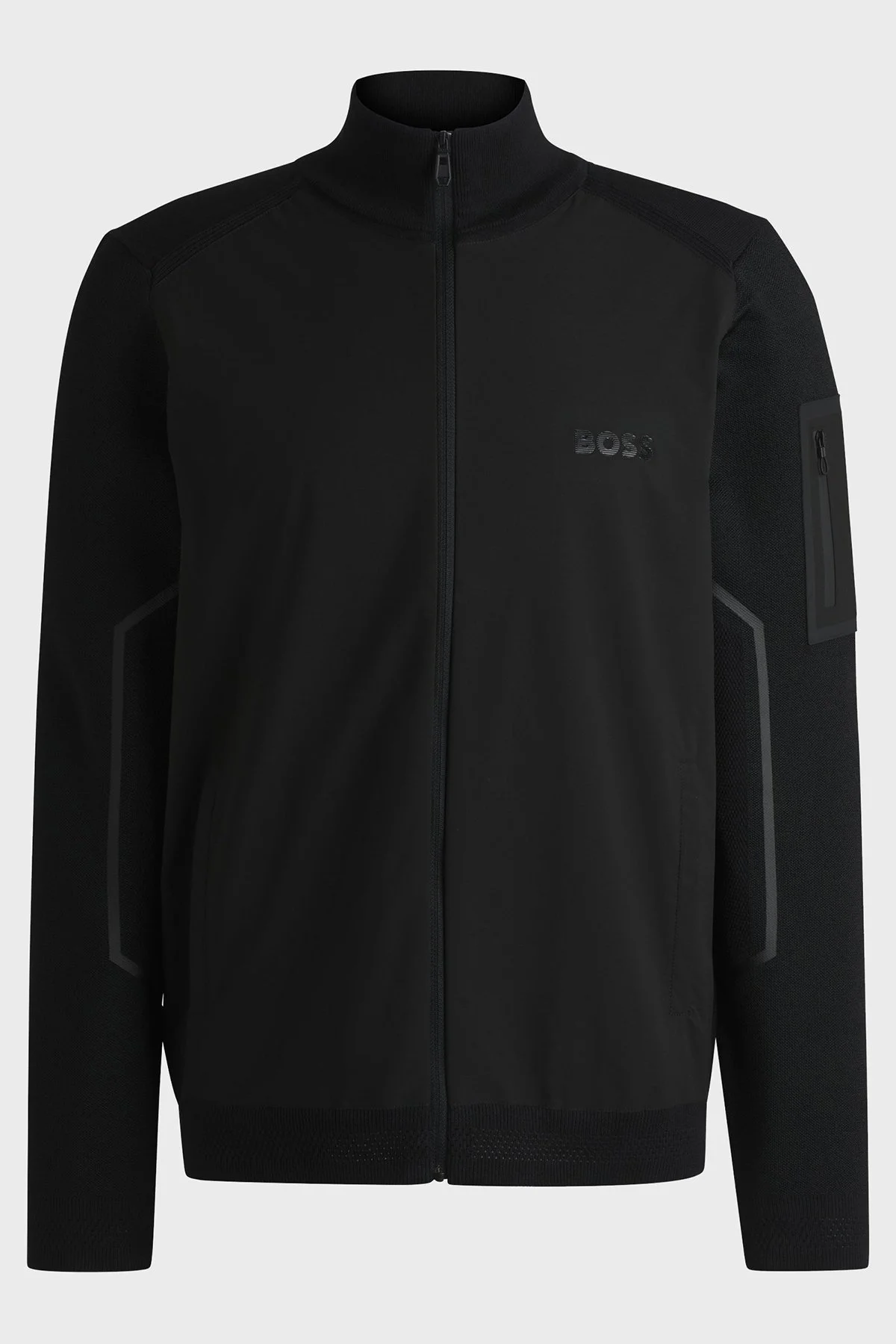 Boss Pamuk Karışımlı Regular Fit Dik Yaka Erkek Ceket 50523174 001 SİYAH - 6
