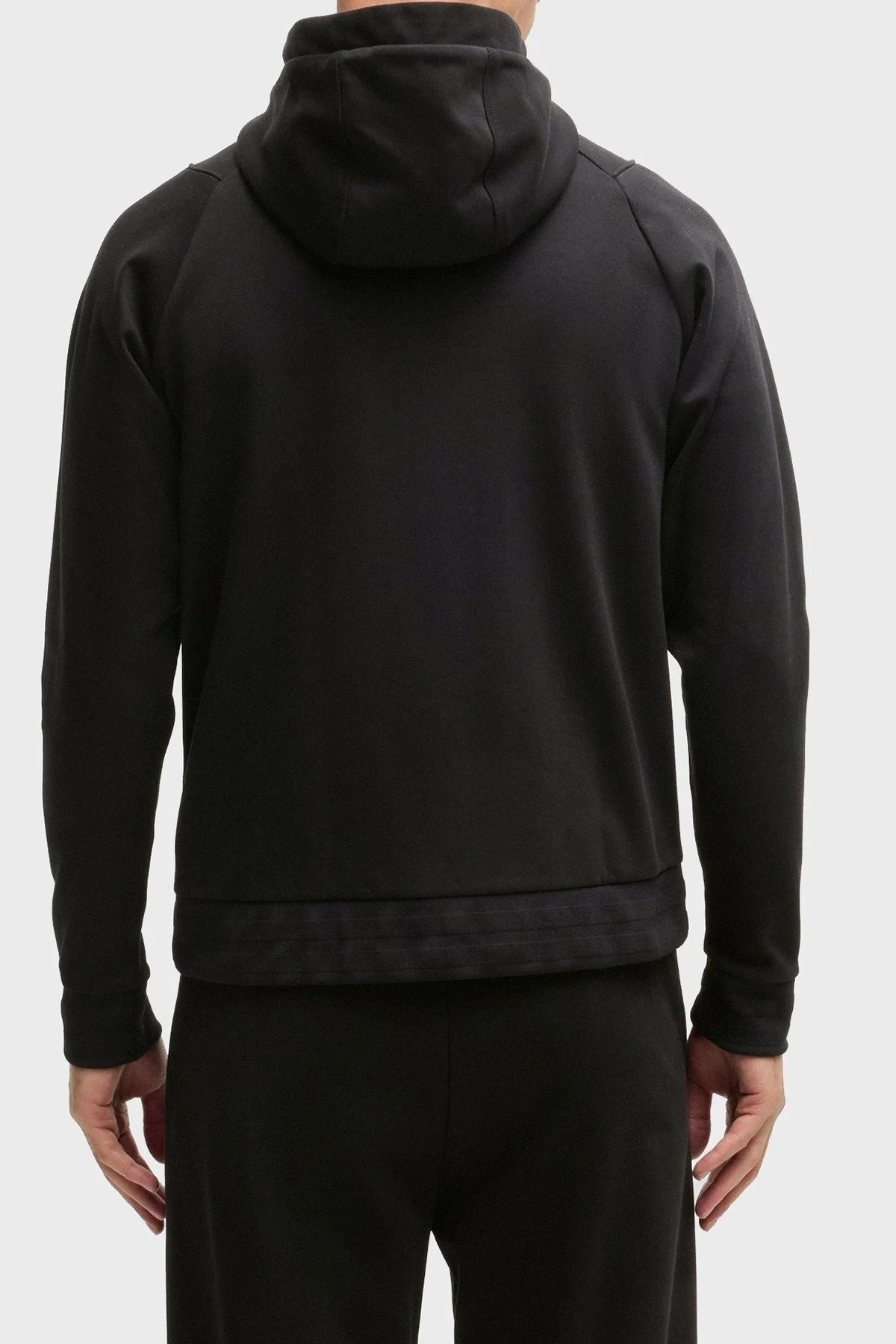 Boss Pamuk Karışımlı Regular Fit Kapüşonlu Fermuarlı Erkek Sweat 50530969 001 SİYAH - 3