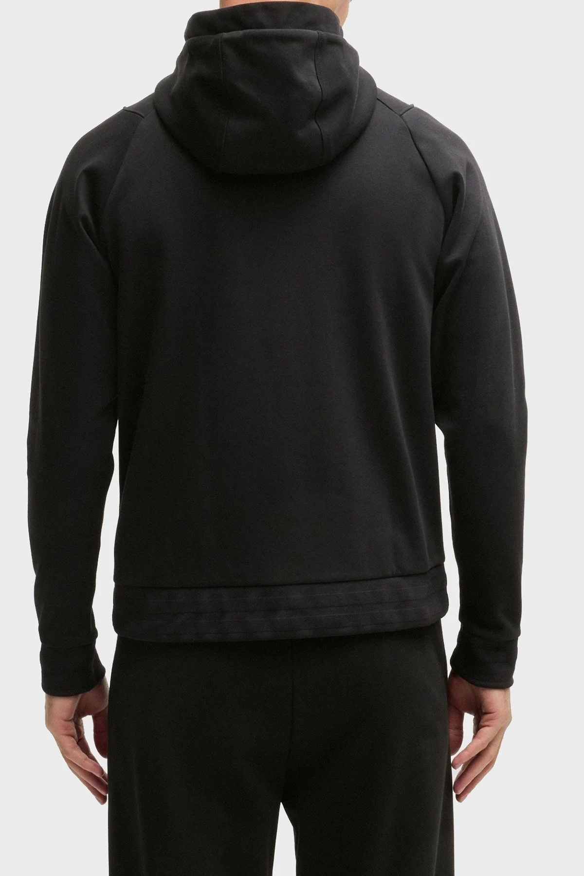 Boss Pamuk Karışımlı Regular Fit Kapüşonlu Fermuarlı Erkek Sweat 50530969 001 SİYAH - 3