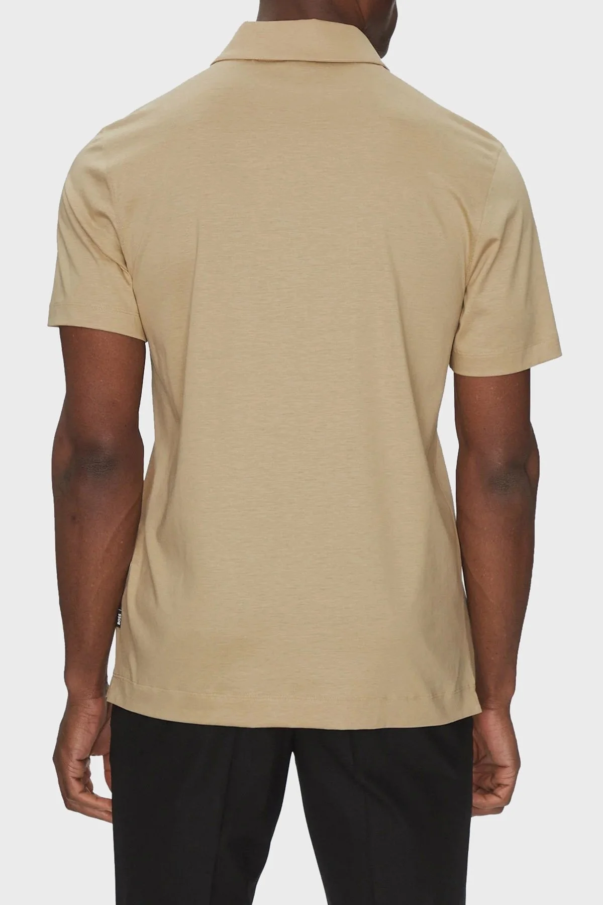 Boss Pamuk Karışımlı Regular Fit Yarım Fermuarlı Erkek Polo Yaka T Shirt 50537954 275 BEJ - 3
