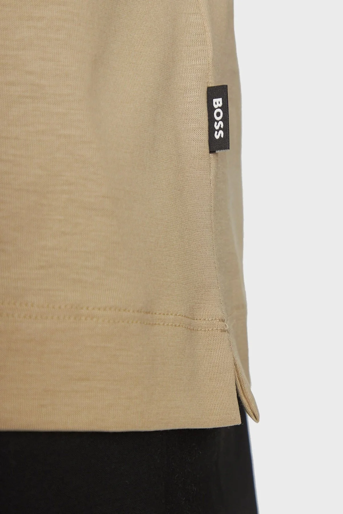 Boss Pamuk Karışımlı Regular Fit Yarım Fermuarlı Erkek Polo Yaka T Shirt 50537954 275 BEJ - 5