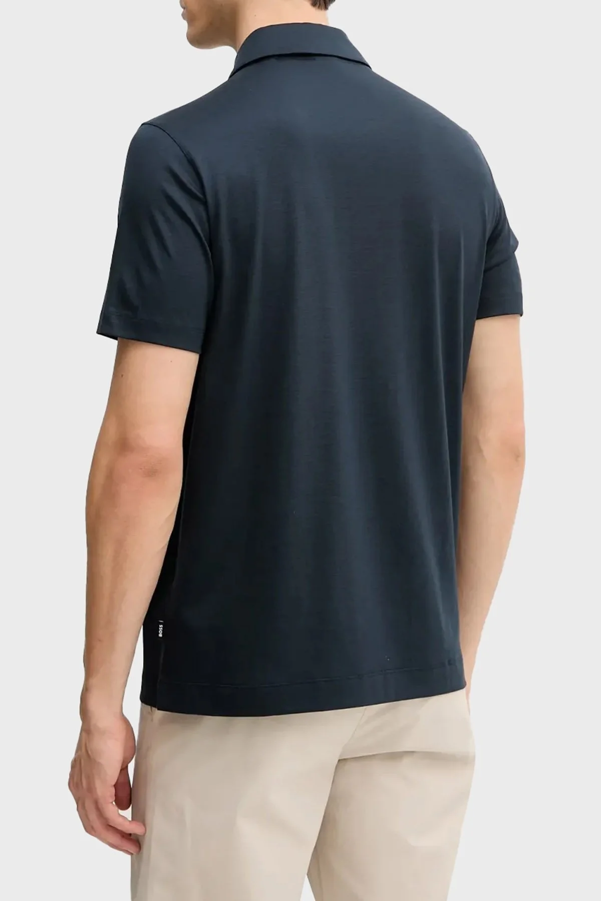 Boss Pamuk Karışımlı Regular Fit Yarım Fermuarlı Erkek Polo Yaka T Shirt 50537954 404 LACİVERT - 3