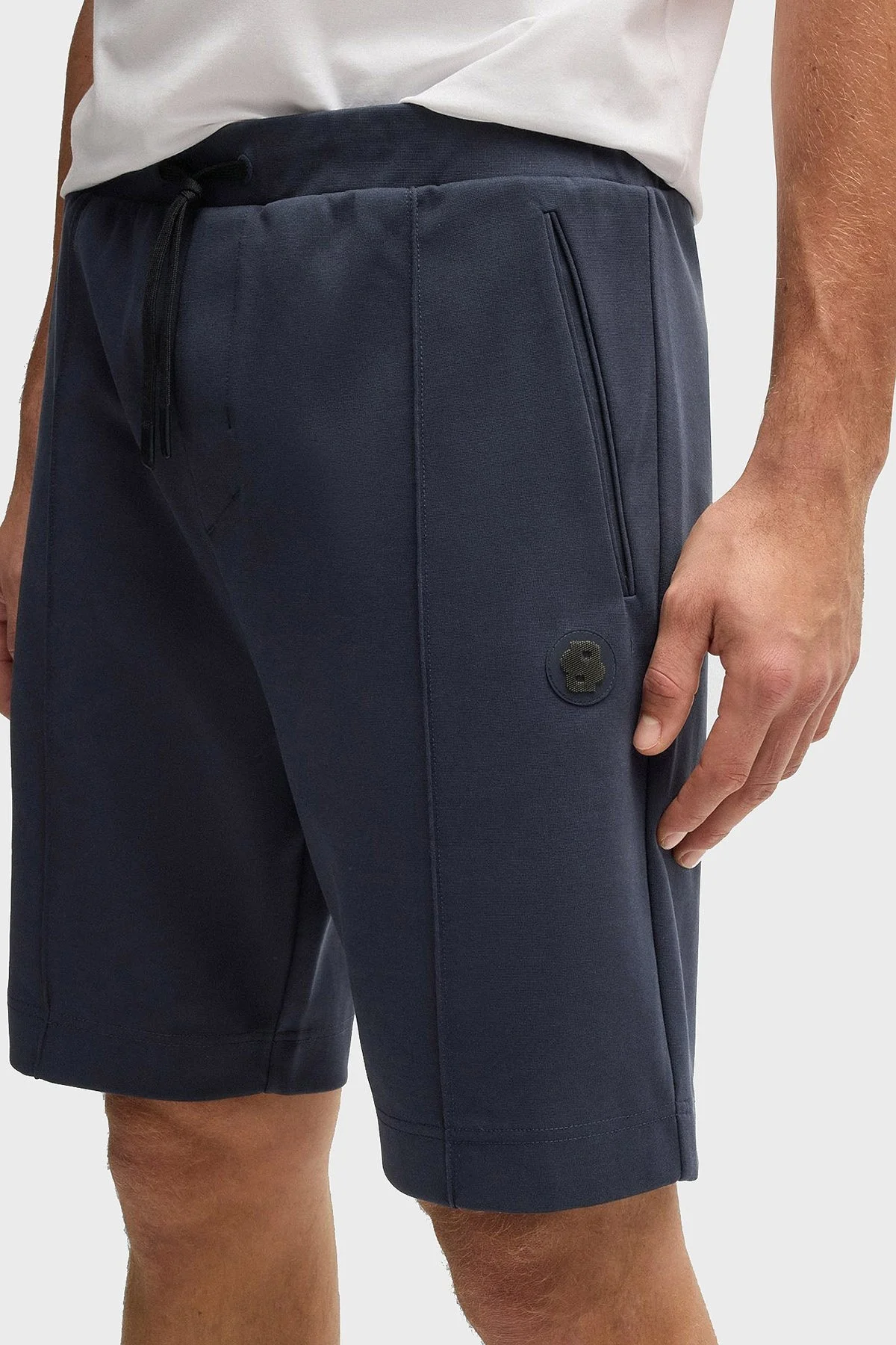 Boss Pamuk Karışımlı Relaxed Fit Normal Bel Spor Erkek Short 50537534 402 LACİVERT - 4