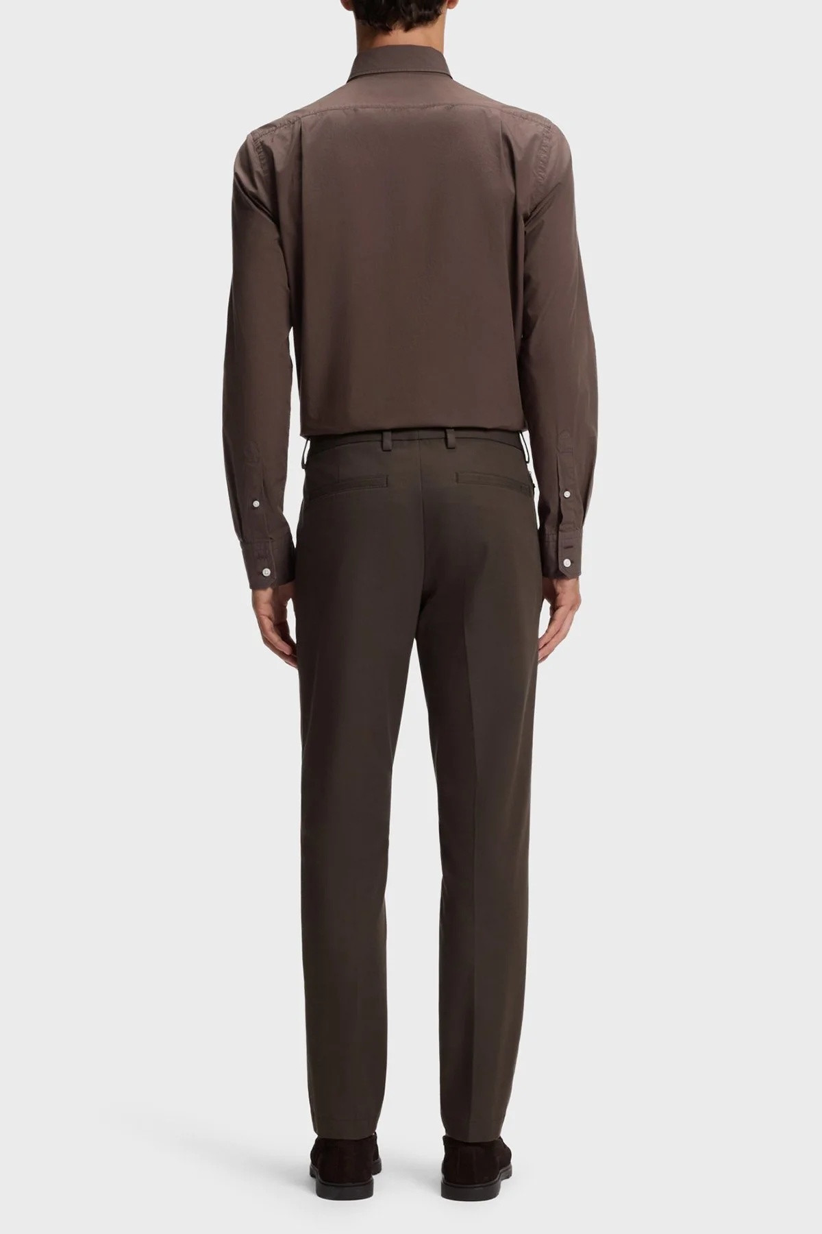 Boss Pamuk Karışımlı Slim Fit Daralan Paça Erkek Pantolon 50543945 209 Kahve - 3