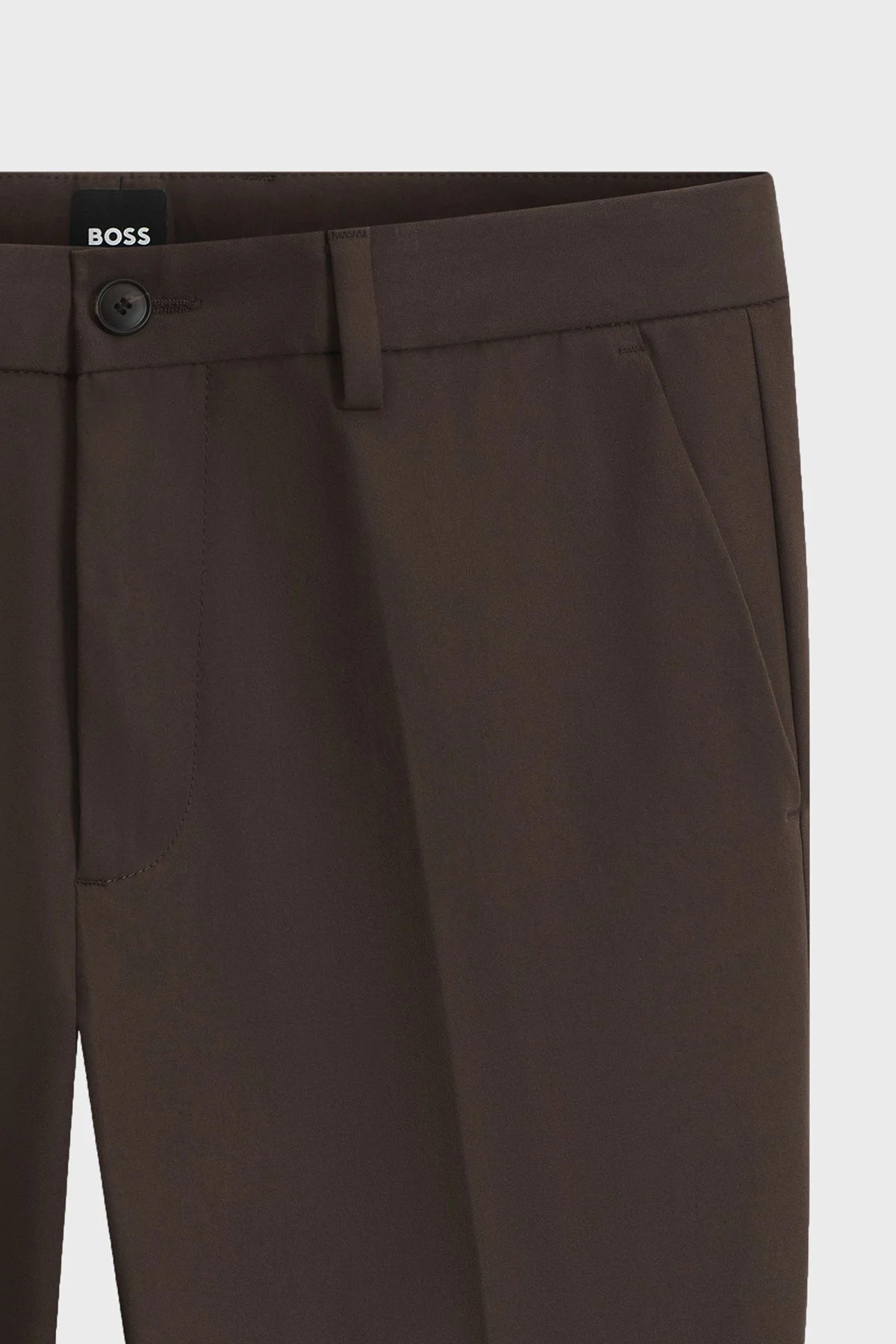 Boss Pamuk Karışımlı Slim Fit Daralan Paça Erkek Pantolon 50543945 209 Kahve - 6