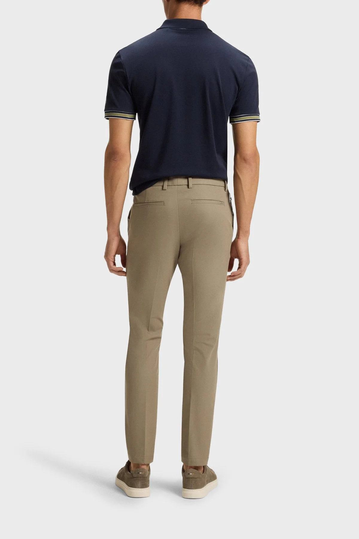 Boss Pamuk Karışımlı Slim Fit Daralan Paça Erkek Pantolon 50543945 252 BEJ - 3