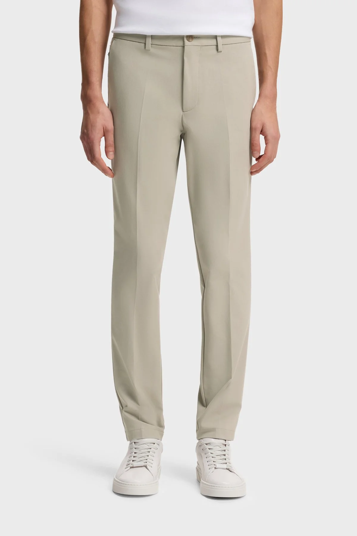 Boss Pamuk Karışımlı Slim Fit Daralan Paça Erkek Pantolon 50543945 294 GRİ - 1