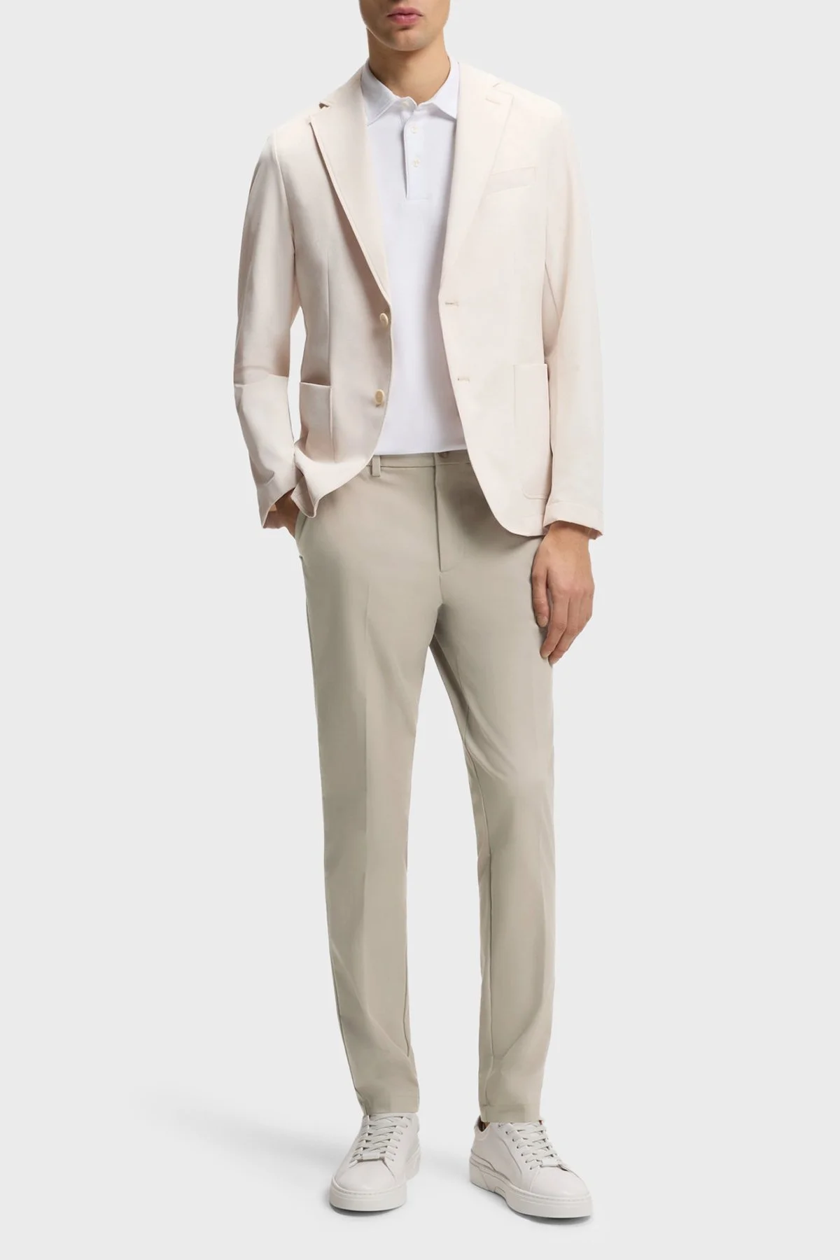 Boss Pamuk Karışımlı Slim Fit Daralan Paça Erkek Pantolon 50543945 294 GRİ - 2