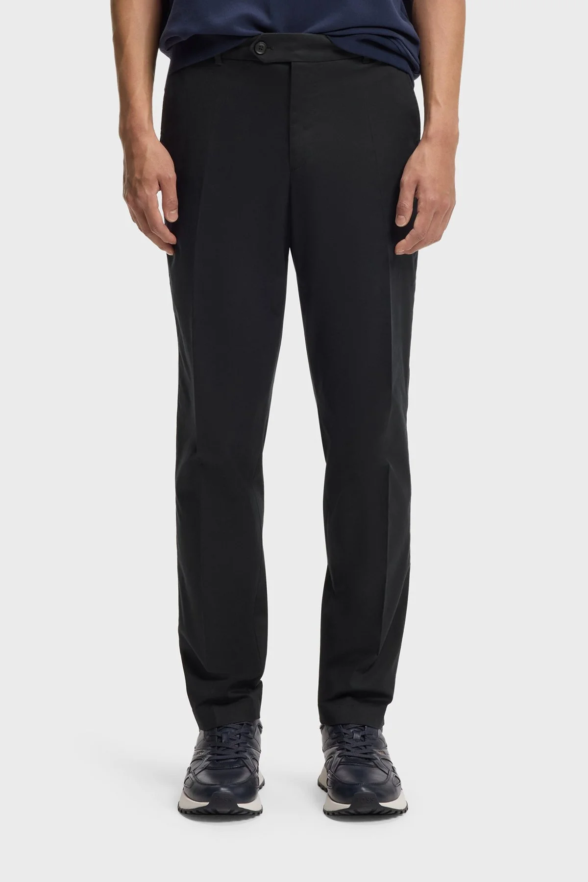 Boss Pamuk Karışımlı Slim Fit Normal Bel Düz Paça Klasik Erkek Pantolon 50555842 404 LACİVERT - 1