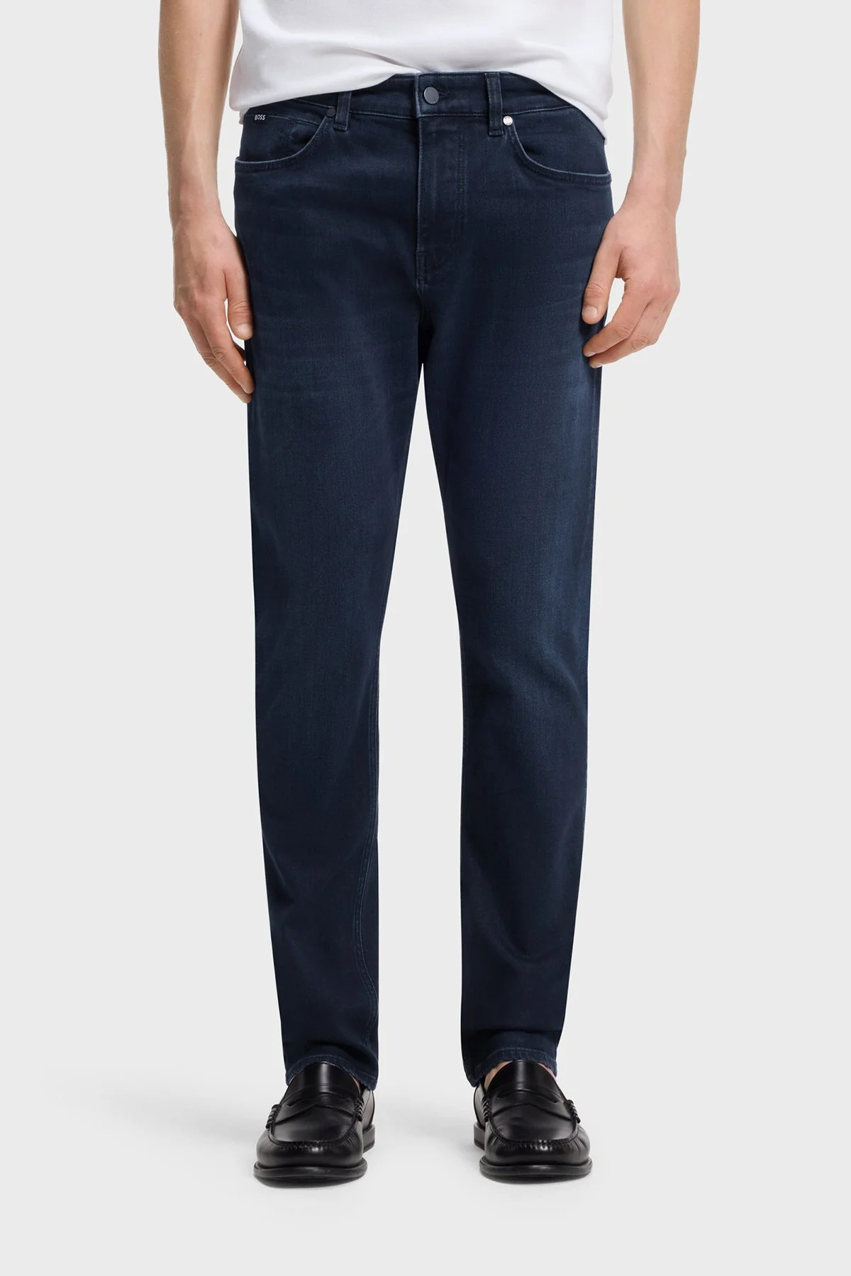 Boss Pamuk Karışımlı Slim Fit Normal Bel Jeans Erkek Kot Pantolon 50566914 403 Lacivert - 1