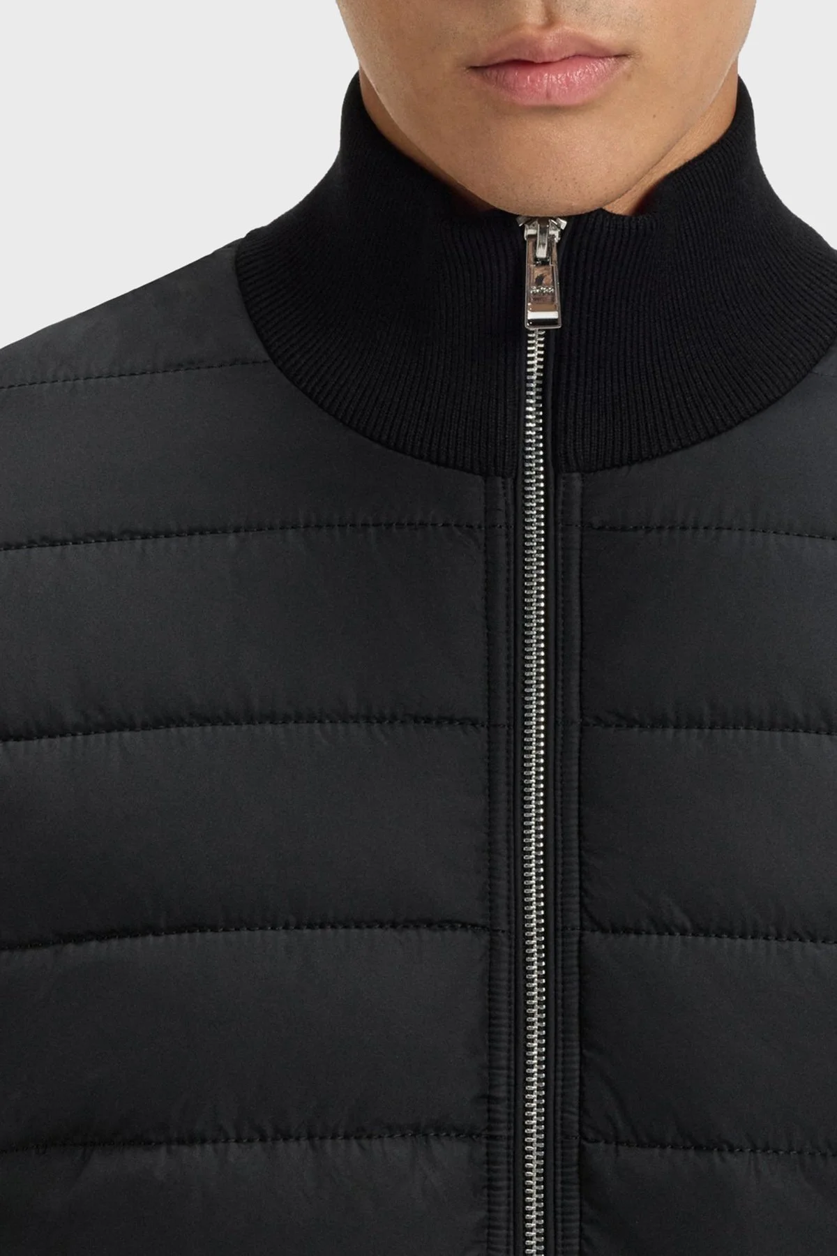 Boss Pamuk ve Yün Karışımlı Regular Fit Dik Yaka Erkek Ceket 50549991 001 SİYAH - 5