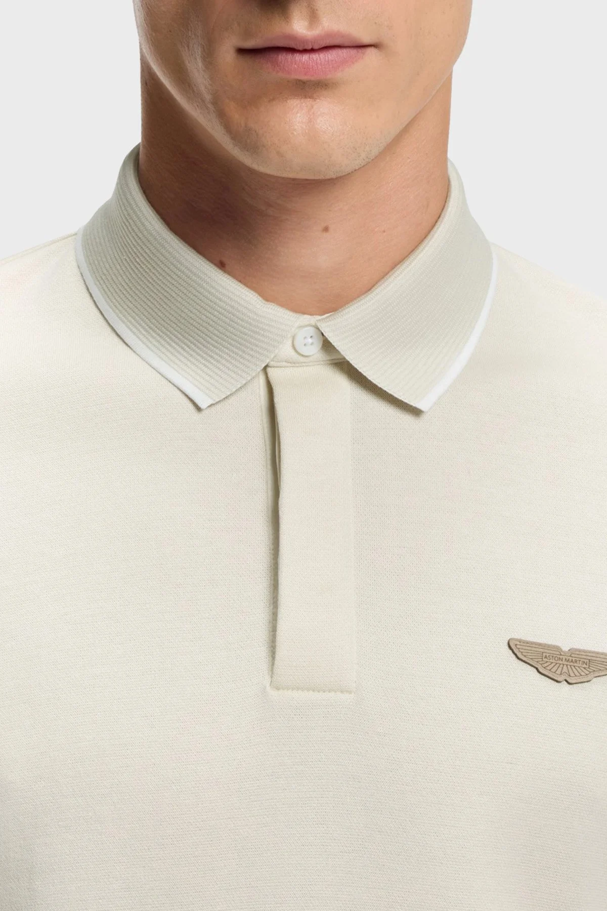 Boss Pamuk ve Yün Karışımlı Regular Fit Logolu Düğmeli Erkek Polo 50553789 118 BEJ - 4