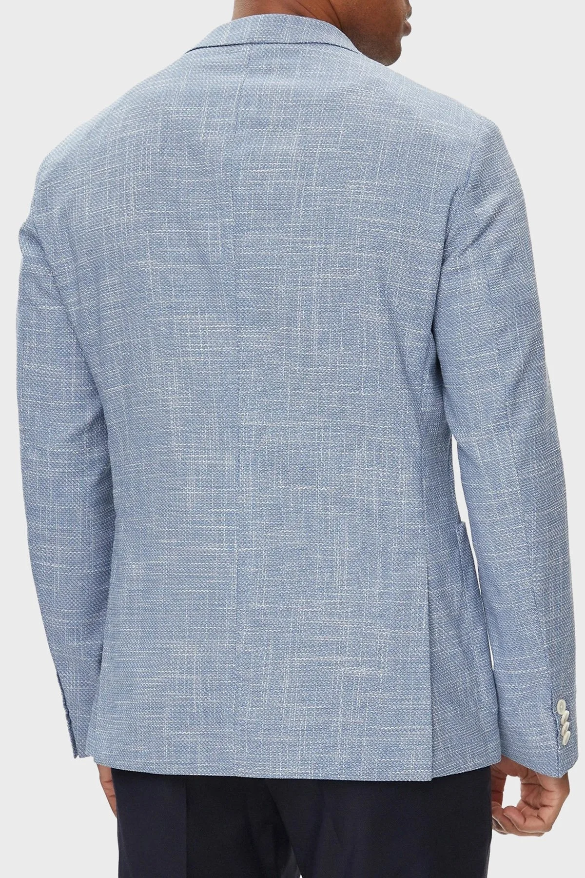 Boss Pamuk ve Yün Karışımlı Slim Fit Blazer Erkek Ceket 50514665 423 SAKS - 10