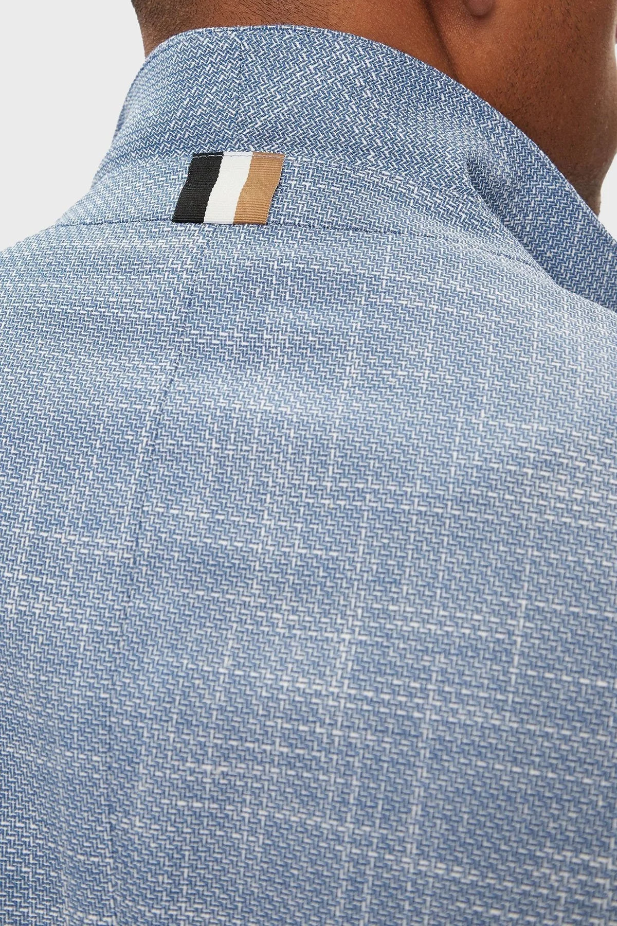 Boss Pamuk ve Yün Karışımlı Slim Fit Blazer Erkek Ceket 50514665 423 SAKS - 12