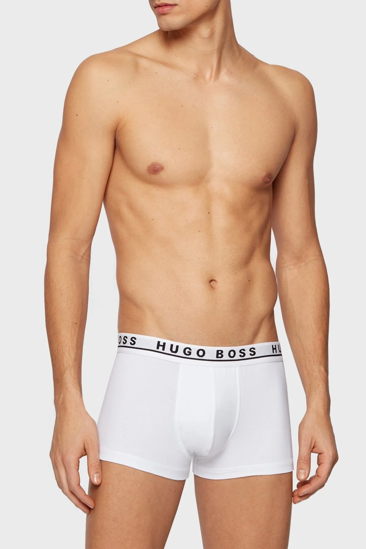 Boss Pamuklu 3 Pack Erkek Boxer 50325403 999 Siyah-Gri-Beyaz - 2