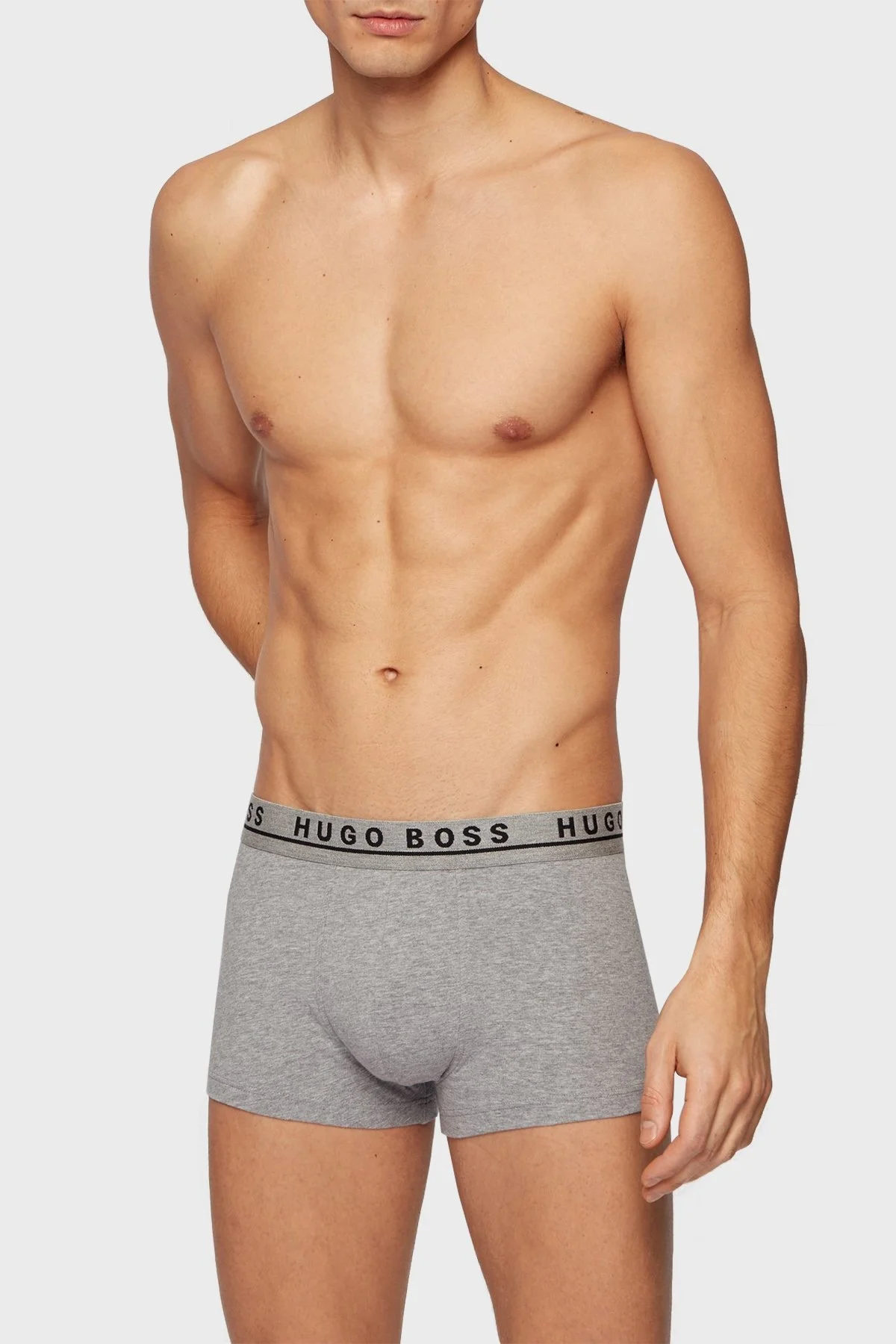 Boss Pamuklu 3 Pack Erkek Boxer 50325403 999 Siyah-Gri-Beyaz - 4
