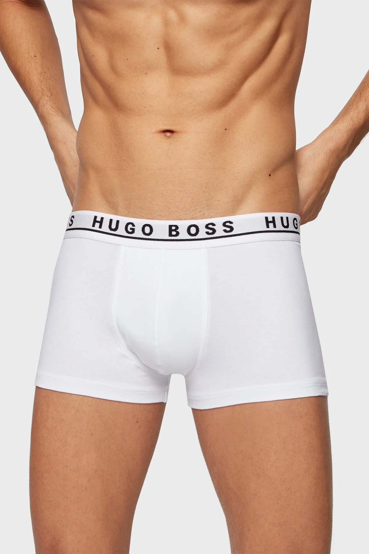 Boss Pamuklu 3 Pack Erkek Boxer 50325403 999 Siyah-Gri-Beyaz - 6