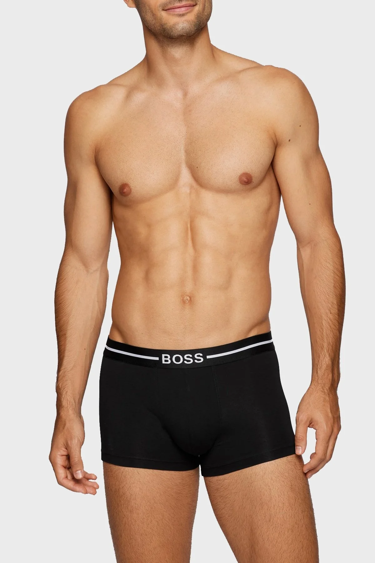 Boss Pamuklu 3 Pack Erkek Boxer 50460261 973 Lacivert-Siyah-Haki - 5