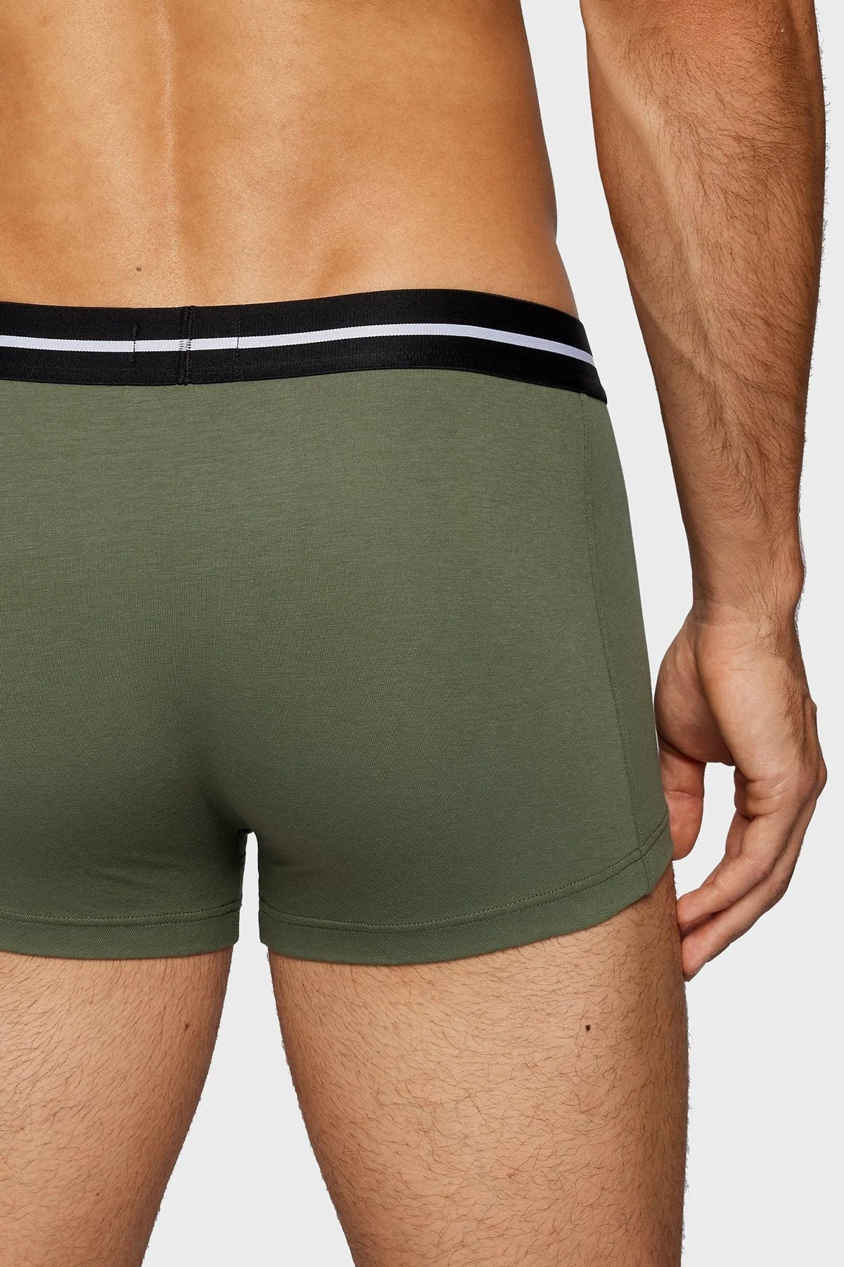 Boss Pamuklu 3 Pack Erkek Boxer 50460261 973 Lacivert-Siyah-Haki - 7