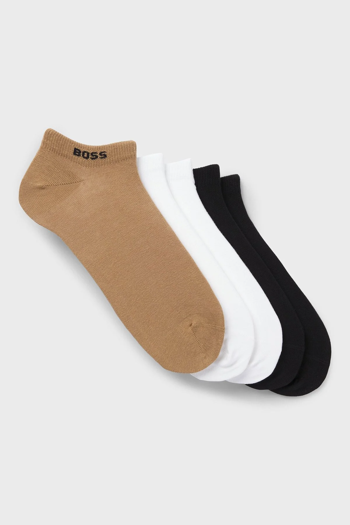 Boss Pamuklu 5 Pack Erkek Çorap 50493197 972 SİYAH BEYAZ BEJ - 1