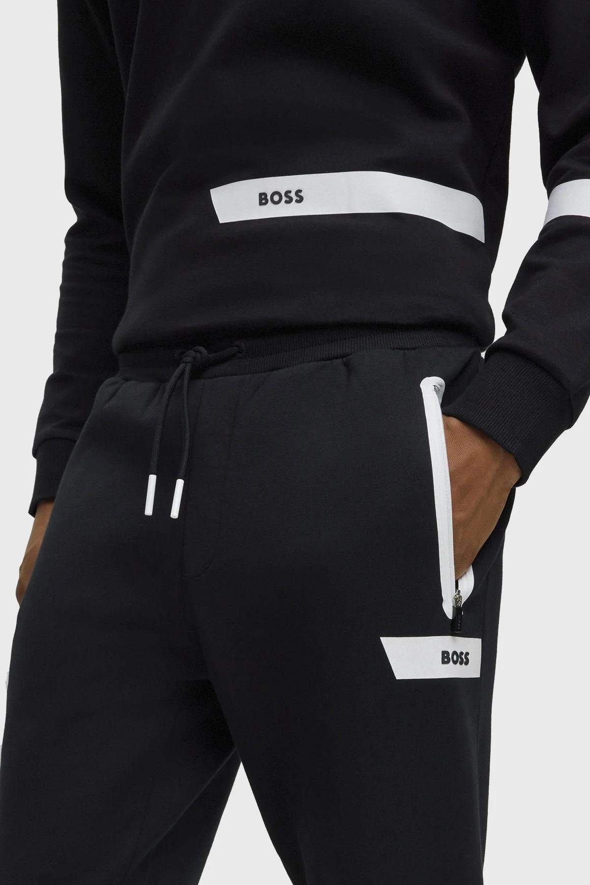 Boss Pamuklu Belden Bağlamalı Cepli Erkek Pantolon 50498257 001 SİYAH - 4
