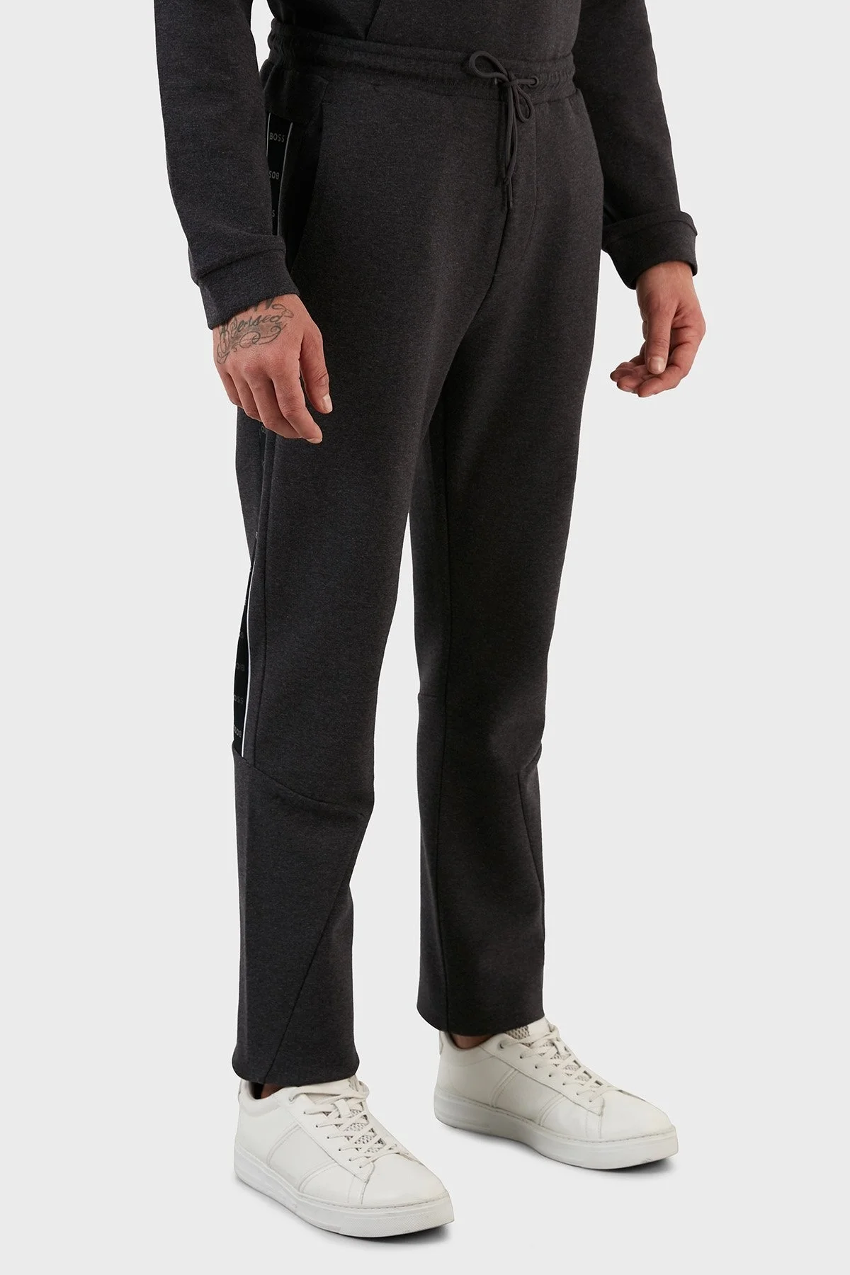 Boss Pamuklu Belden Bağlamalı Cepli Regular Fit Erkek Pantolon 50477030 031 FÜME - 3