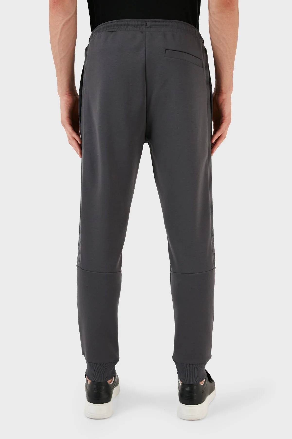 Boss Pamuklu Belden Bağlamalı Normal Bel Regular Fit Jogger Spor Erkek Pantolon 50493505 027 KOYU GRİ - 3