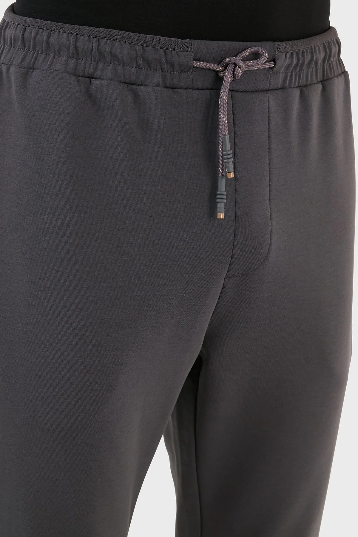 Boss Pamuklu Belden Bağlamalı Normal Bel Regular Fit Jogger Spor Erkek Pantolon 50493505 027 KOYU GRİ - 6