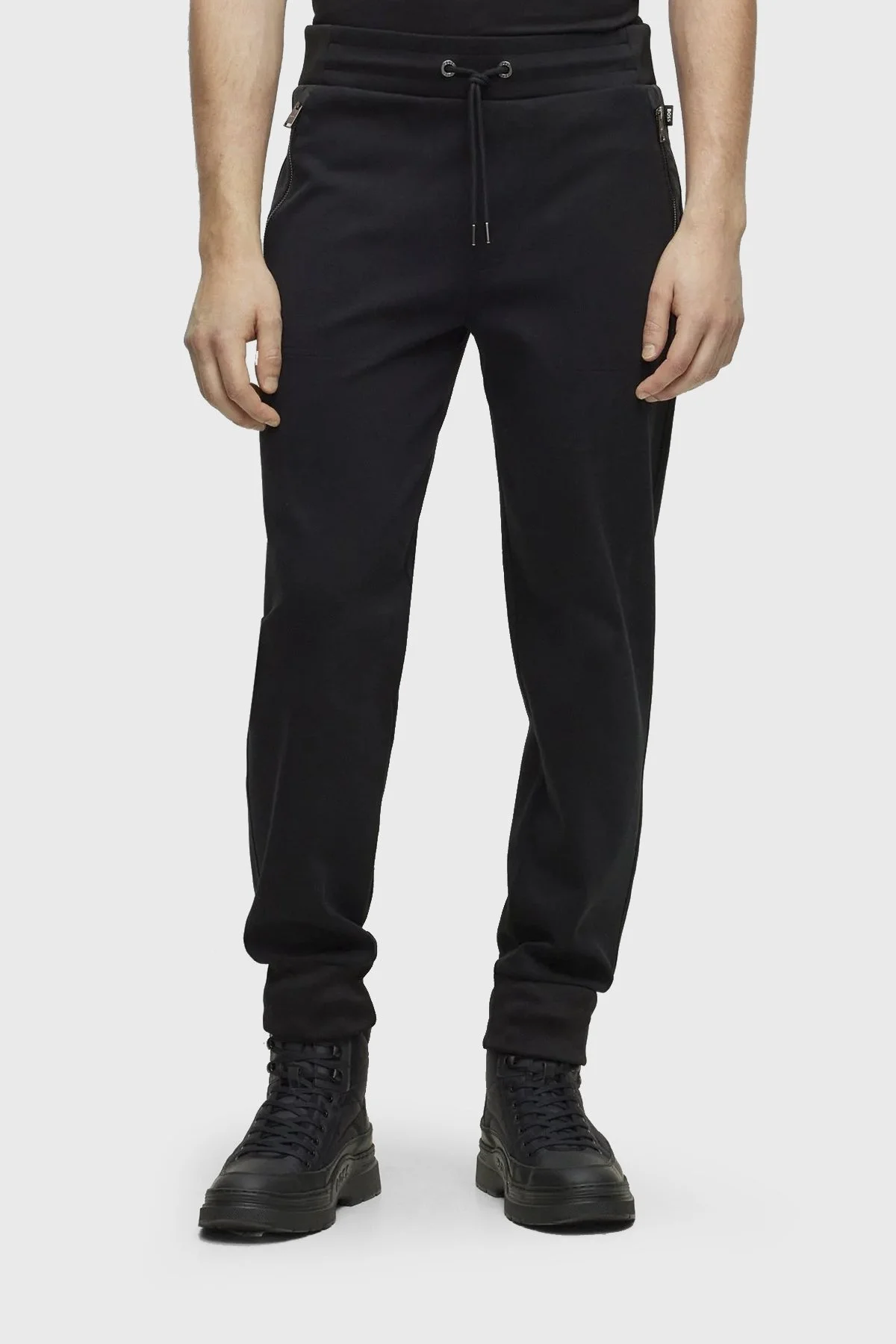 Boss Pamuklu Belden Bağlamalı Regular Fit Spor Erkek Pantolon 50499243 001 SİYAH - 6