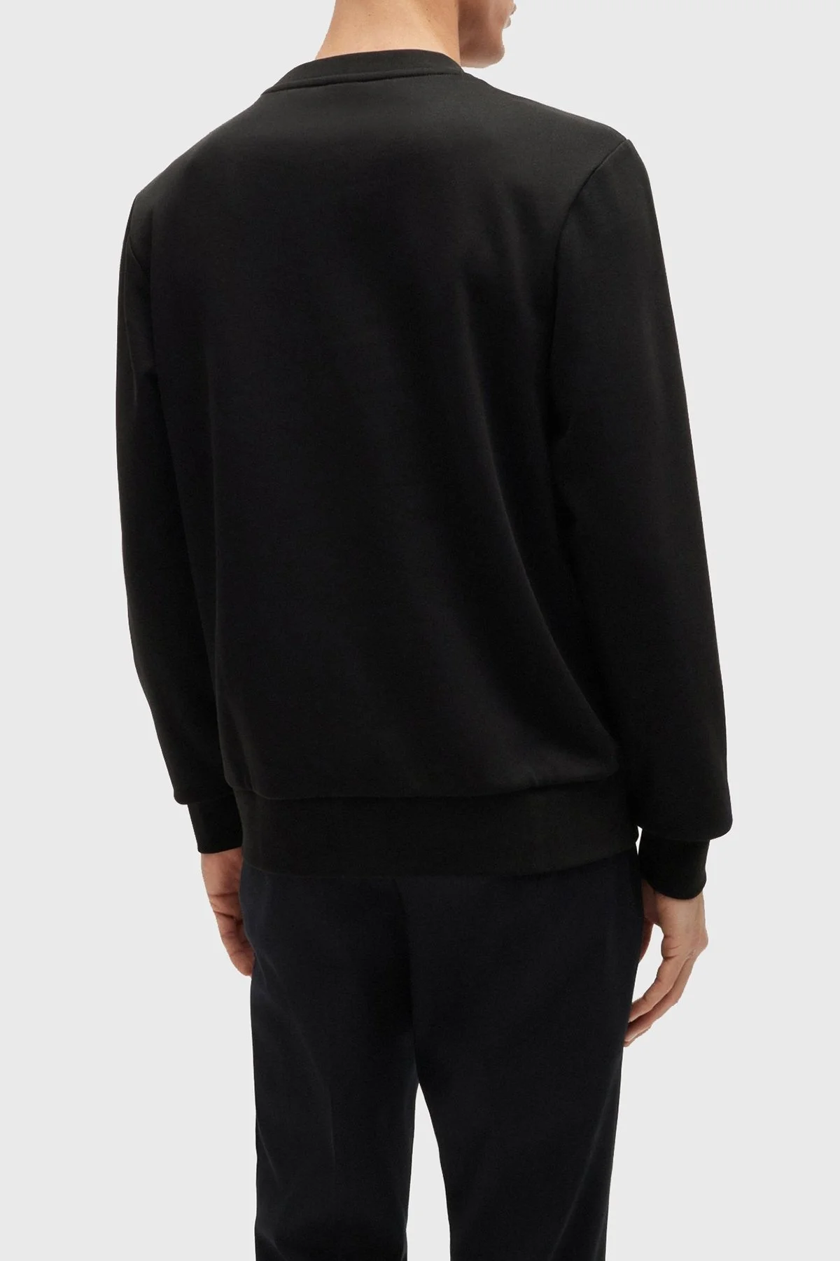 Boss Pamuklu Bisiklet Yaka Regular Fit Erkek Sweat 50521117 002 SİYAH - 2