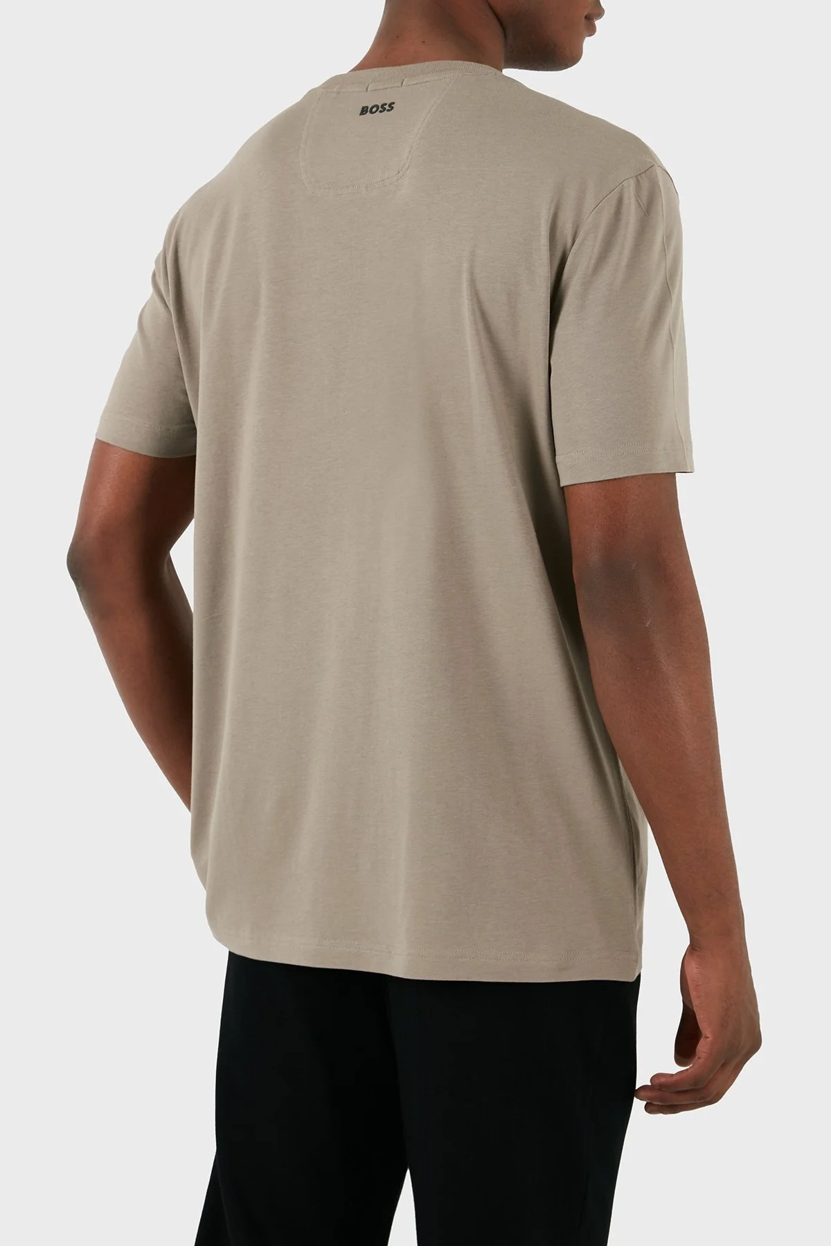 Boss Pamuklu Bisiklet Yaka Regular Fit Erkek T Shirt 50512998 334 HAKİ - 2