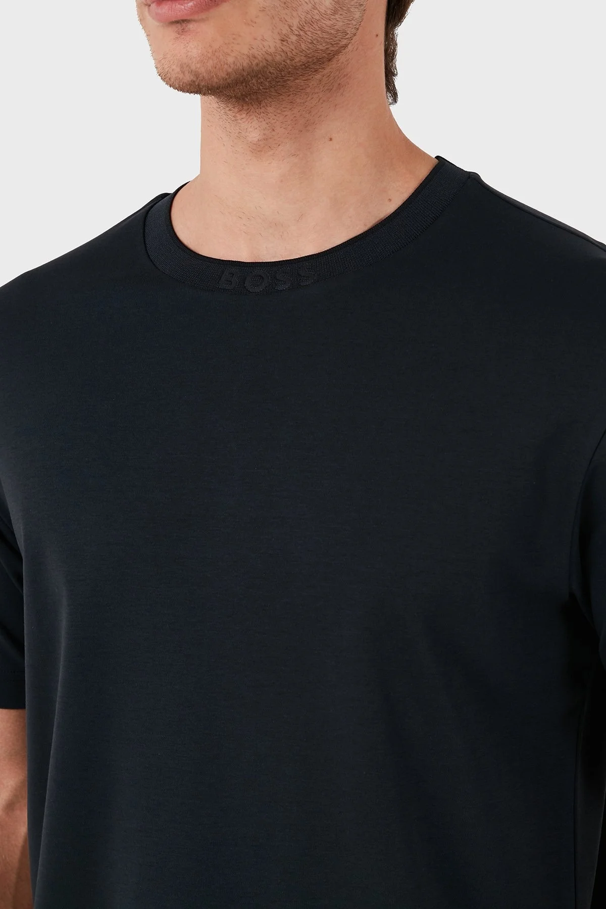 Boss Pamuklu Bisiklet Yaka Relaxed Fit Erkek T Shirt 50519354 402 LACİVERT - 12