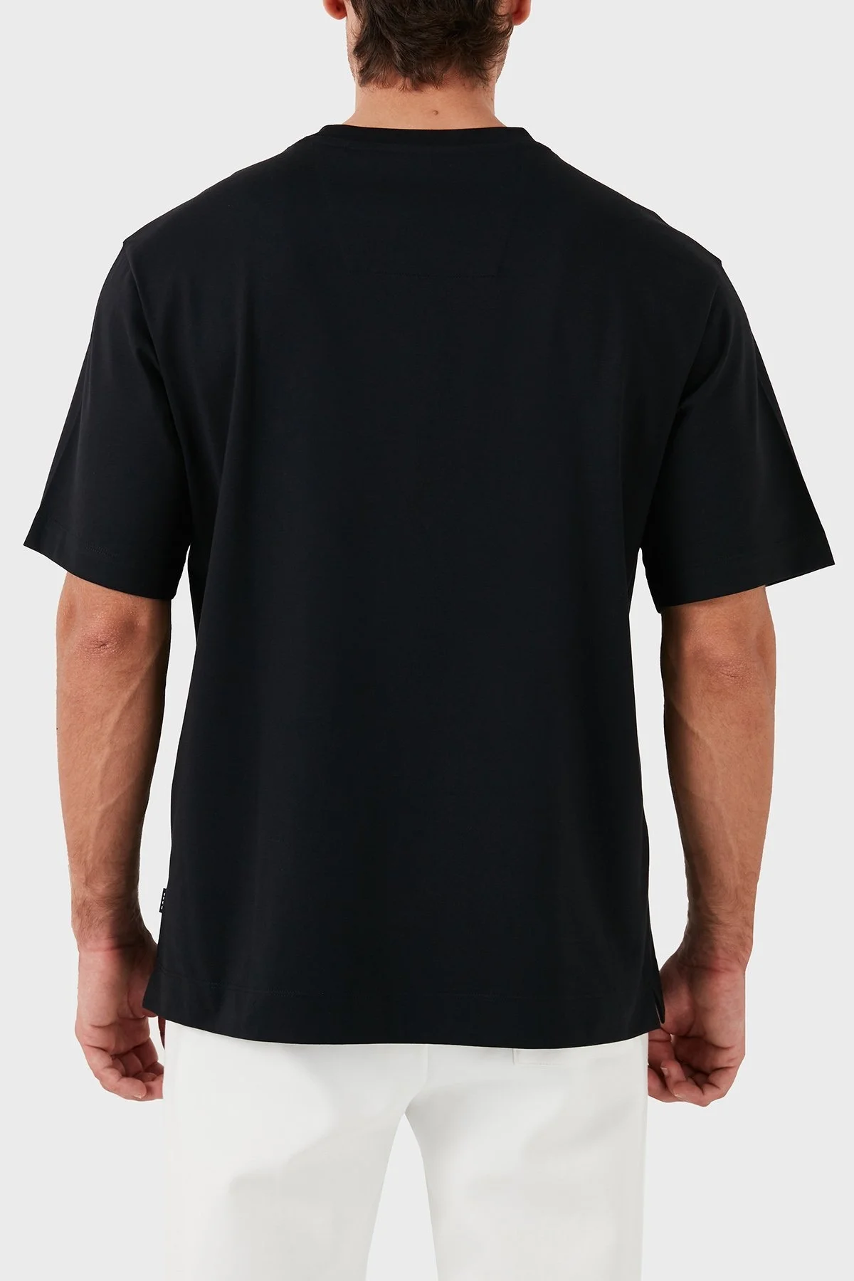 Boss Pamuklu Bsiklet Yaka Erkek T Shirt 50518743 001 SİYAH - 3