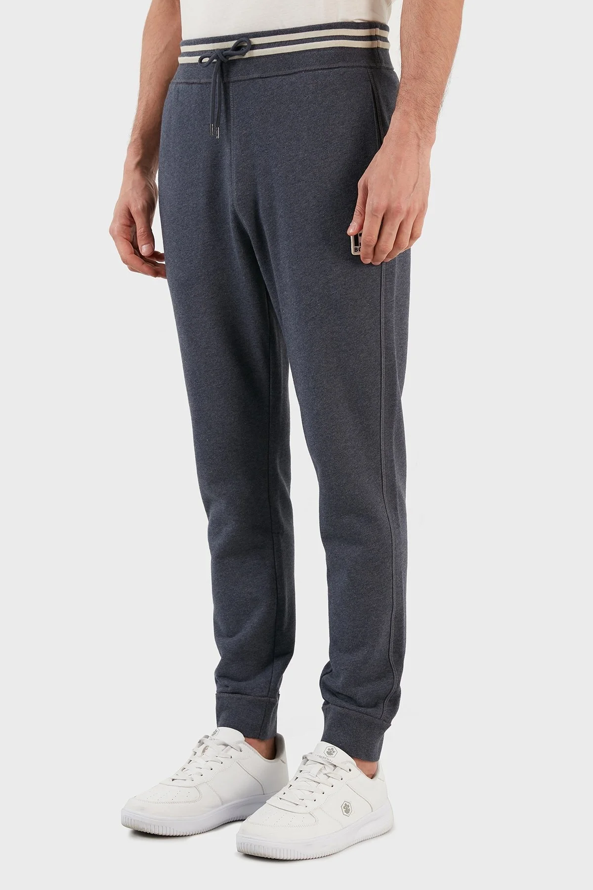 Boss Pamuklu Cepli Regular Fit Jogger Spor Erkek Pantolon 50462551 404 LACİVERT - 3